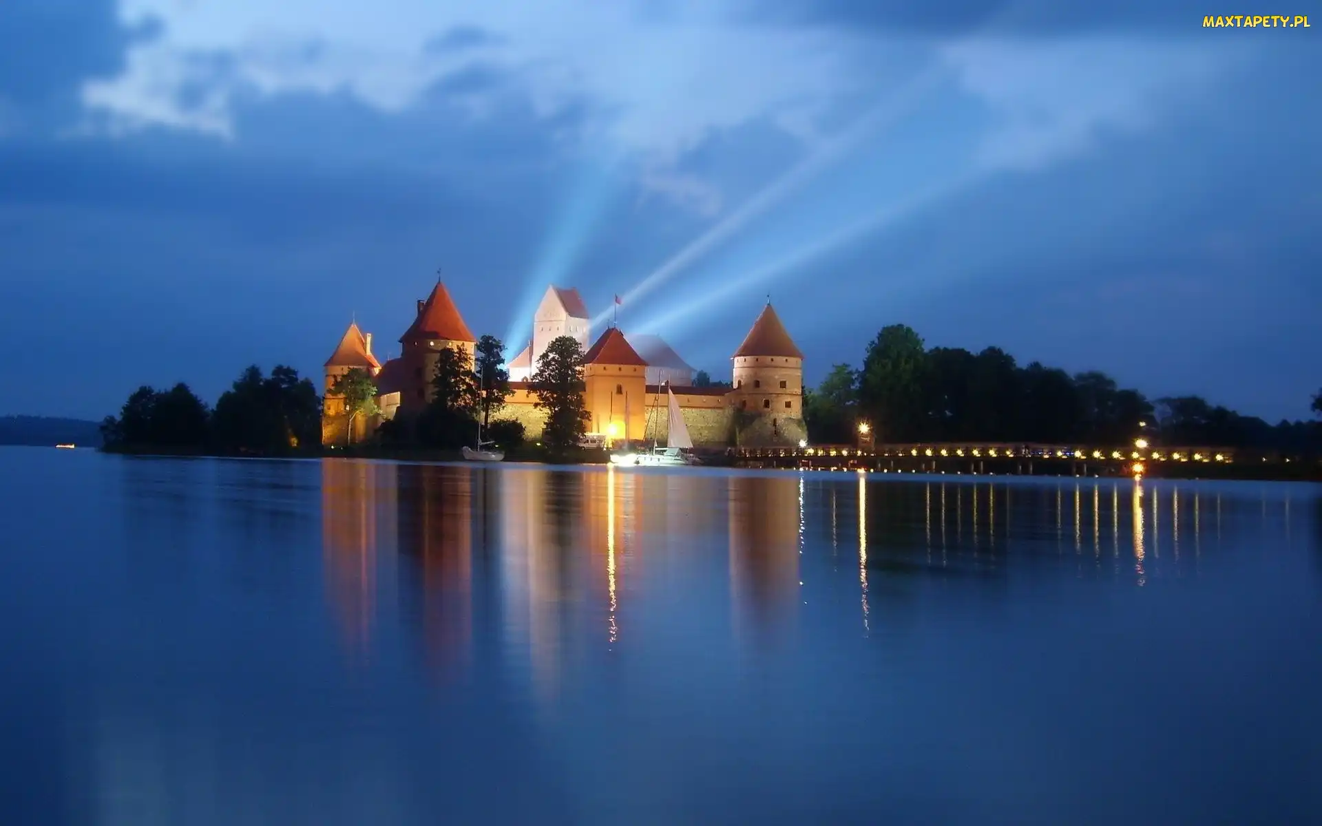 Zamek, Litwa, Wyspa, Troki, Jezioro