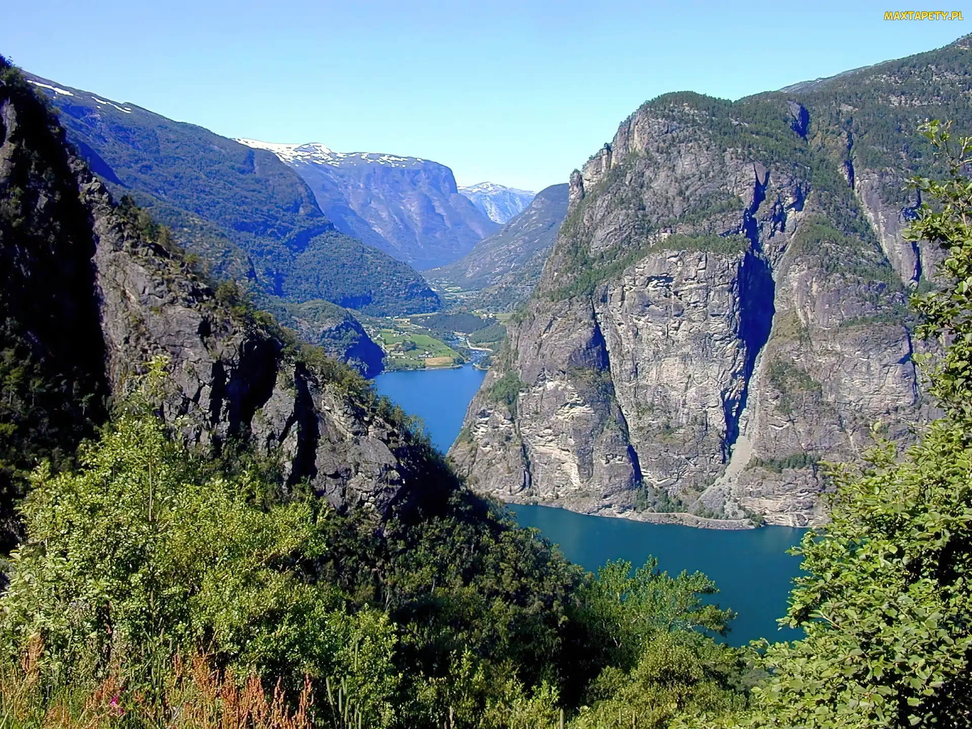 Norwegia, Fiord Naerøyfjord, Góry