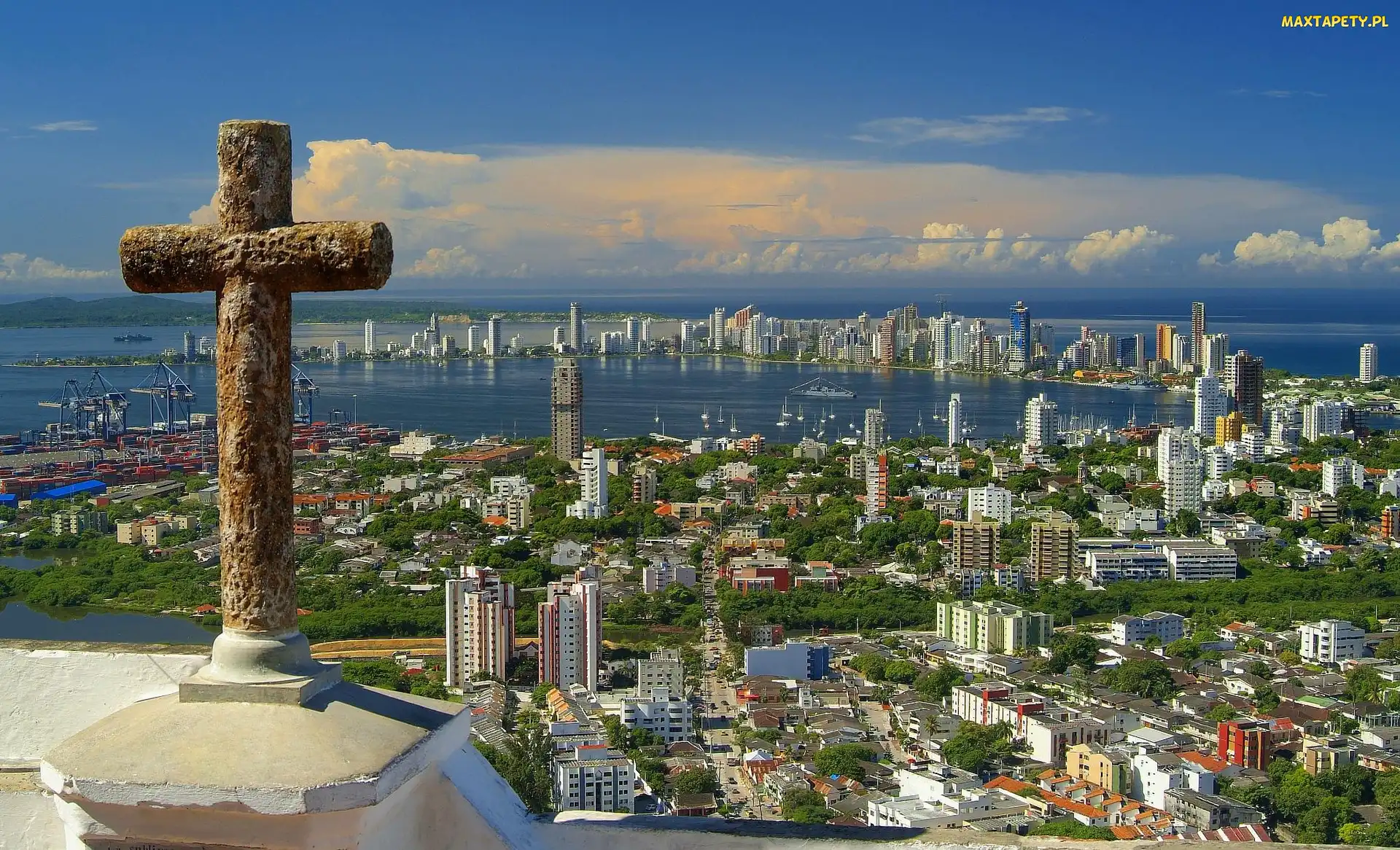 Cartagena, Miasta, Panorama, Kolumbia