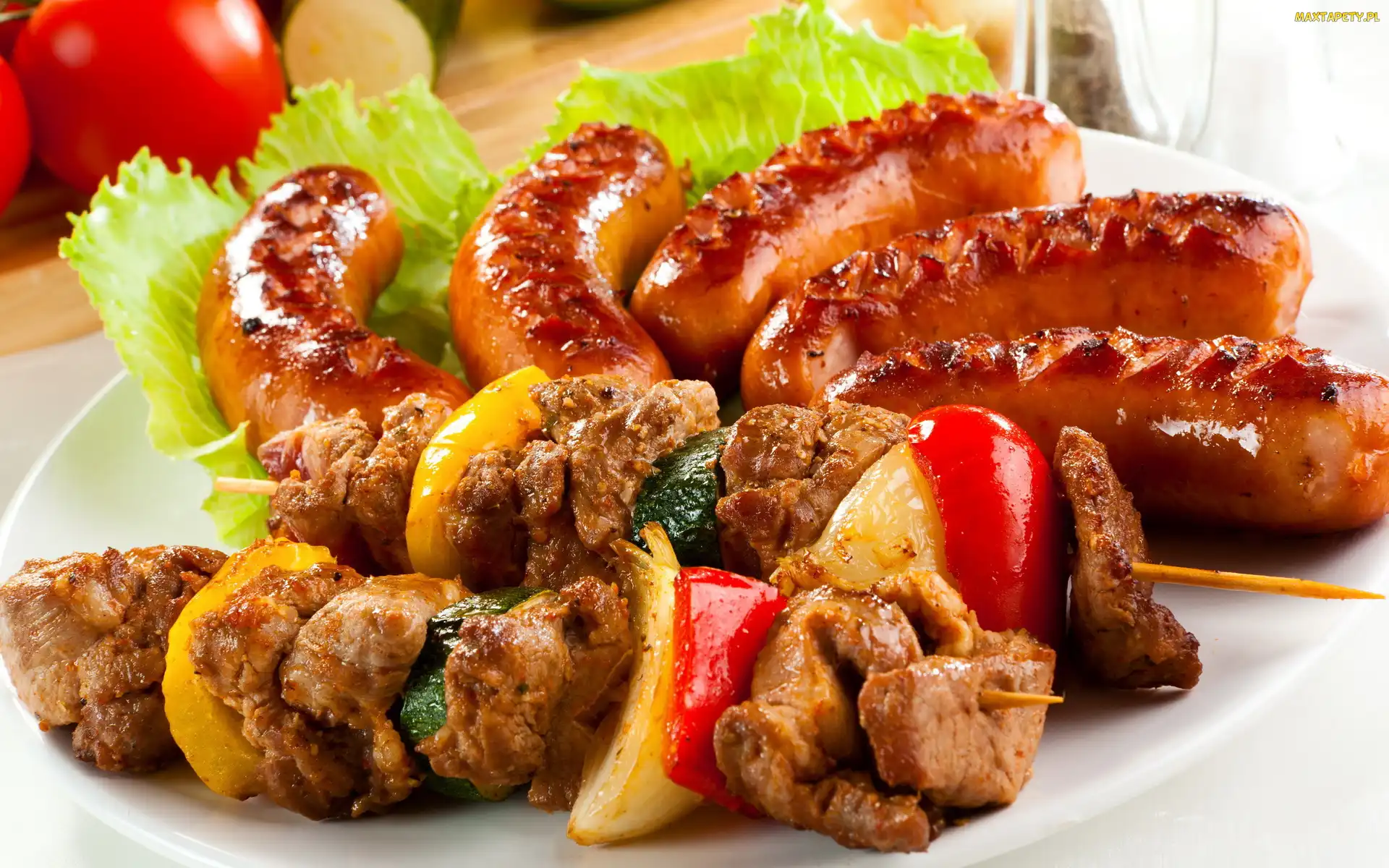 Kiełbaski, Grill, Szaszłyki