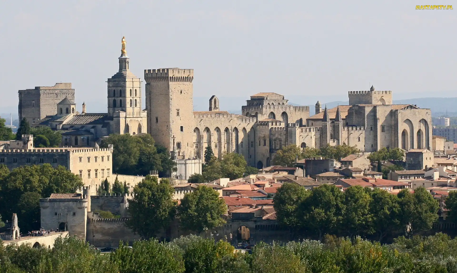 Awinion, Francja, Papieski, Miasto, Pałac