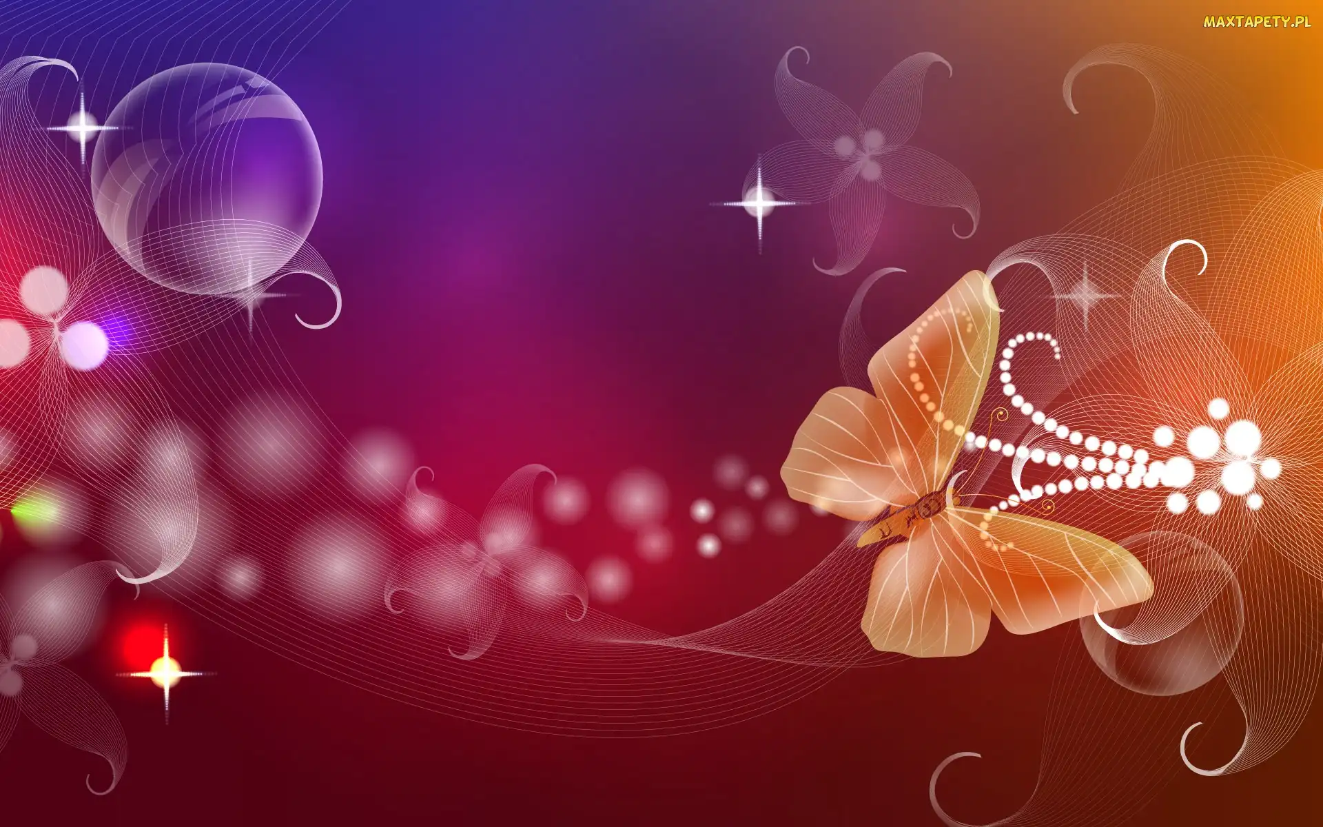 Wzory, Gwiazdki, Motyl