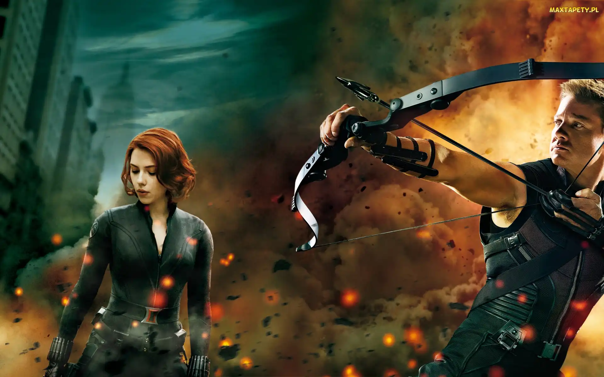 Jeremy Renner, Scarlett Johansson, Avengers, Bohaterowie