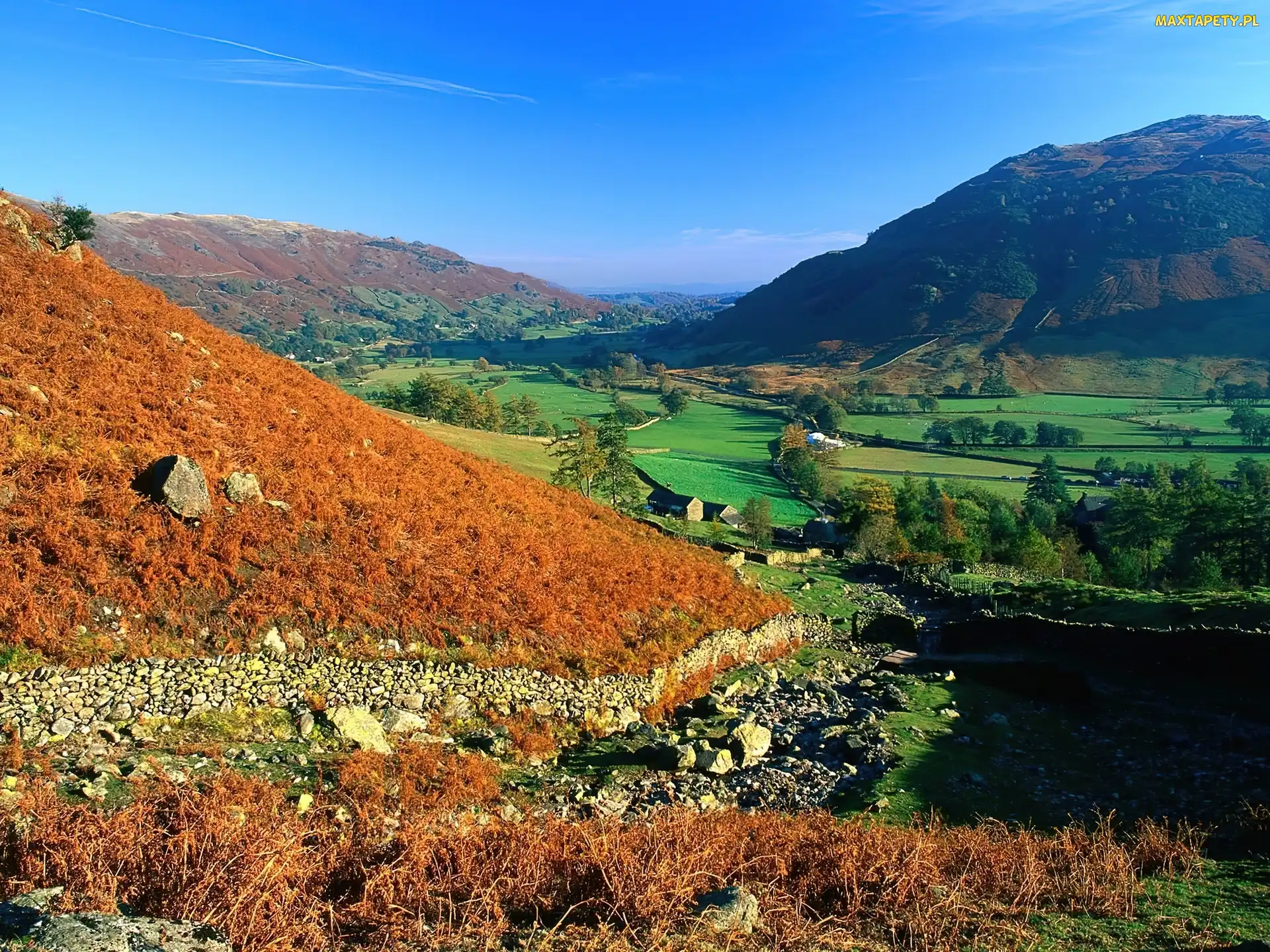 Cumbria, Domki, Góry, Kolory, Anglia