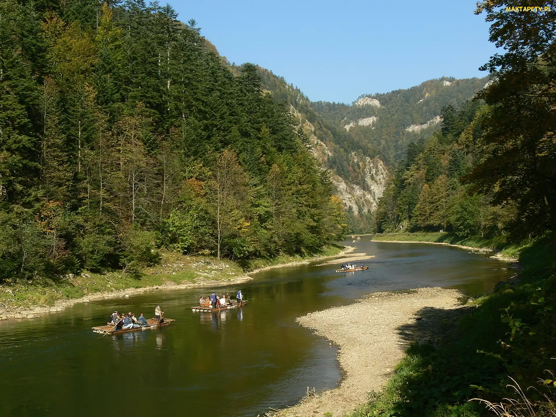 Drzewa, Góry, Dunajec, Spływ