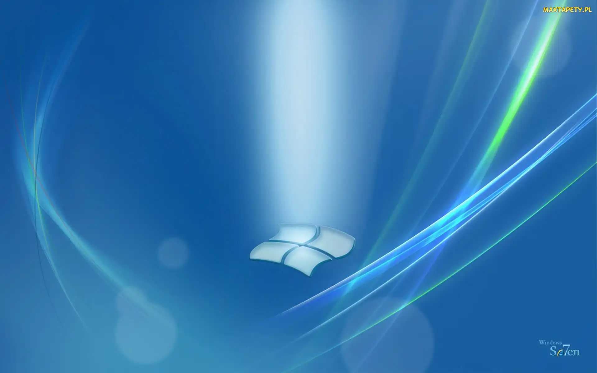Operacyjny, Niebieski, Siedem, Windows, System