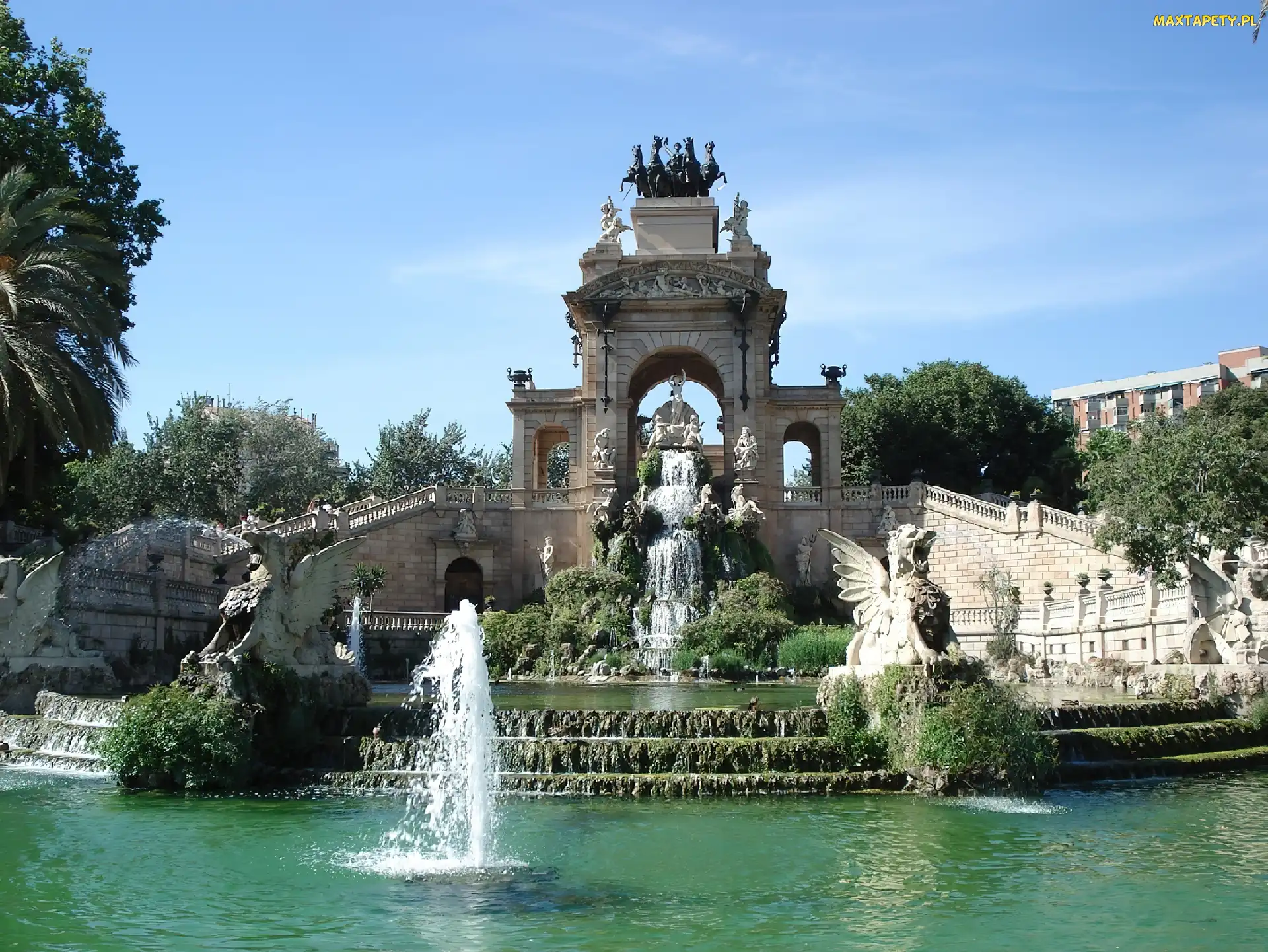 Woda, Fontanna, Barcelona, Hiszpania