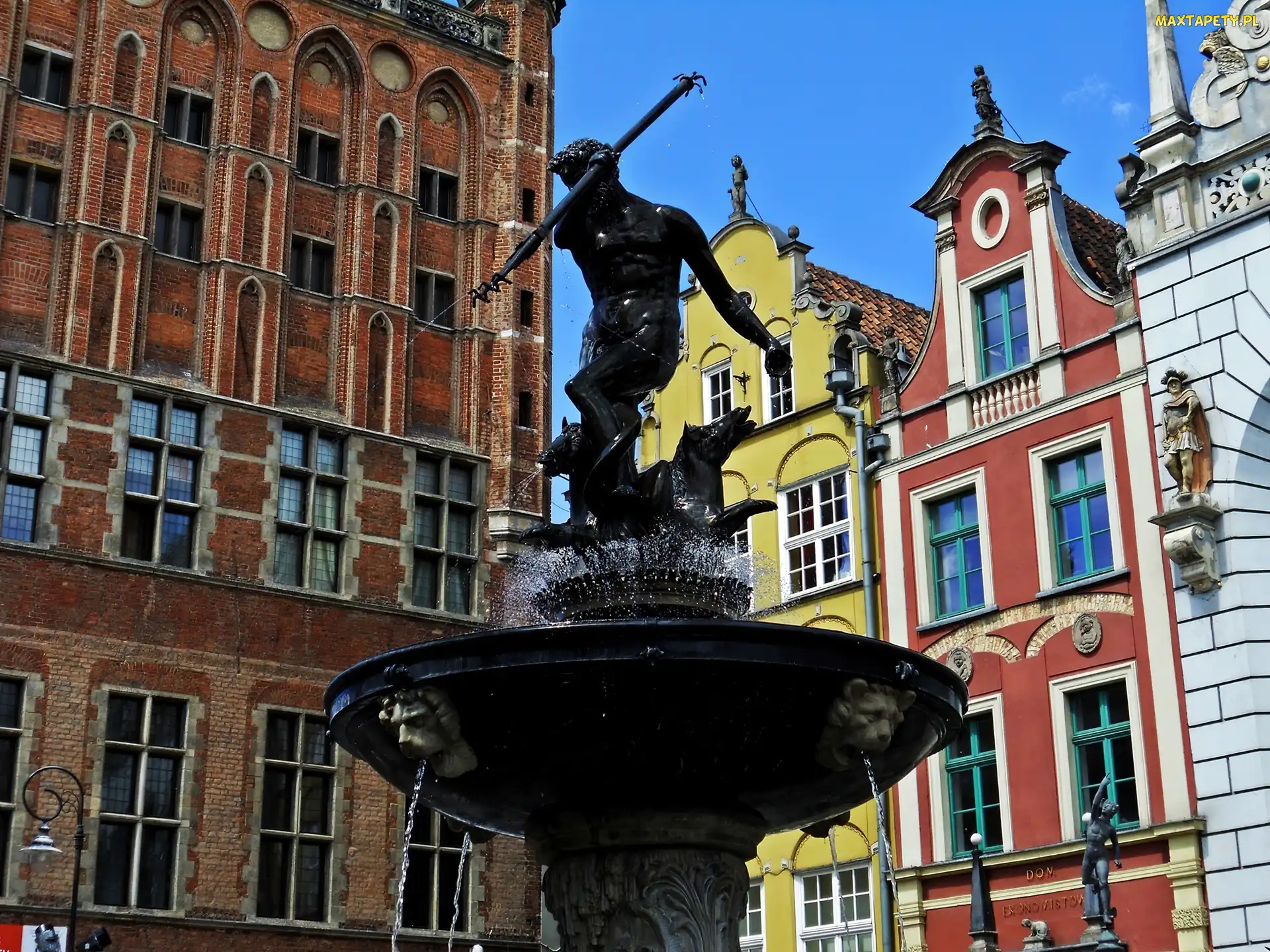 Fontanna, Neptun, Gdańsk, Pomnik