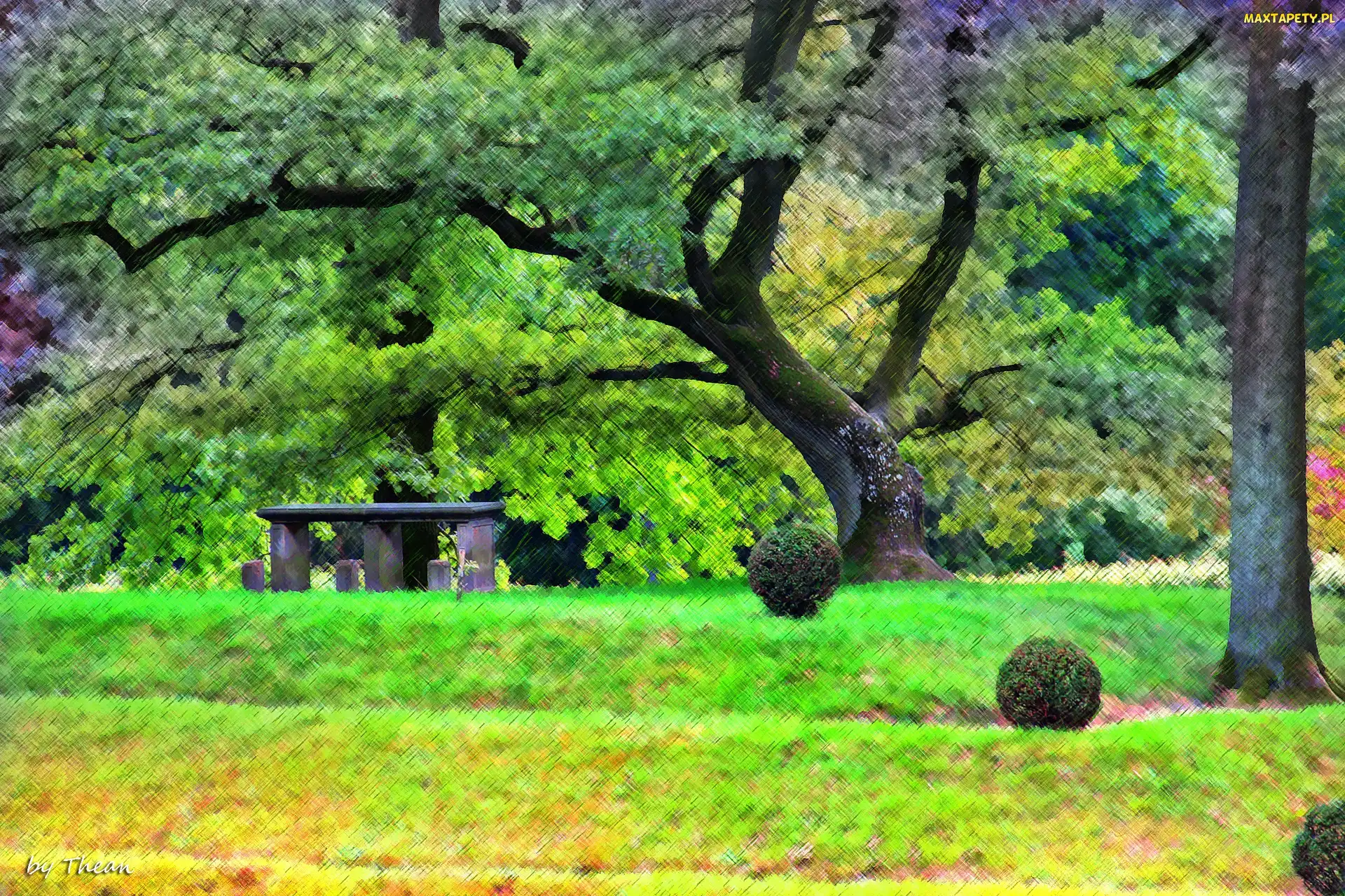 Park, Rogalin, Raczyńskich
