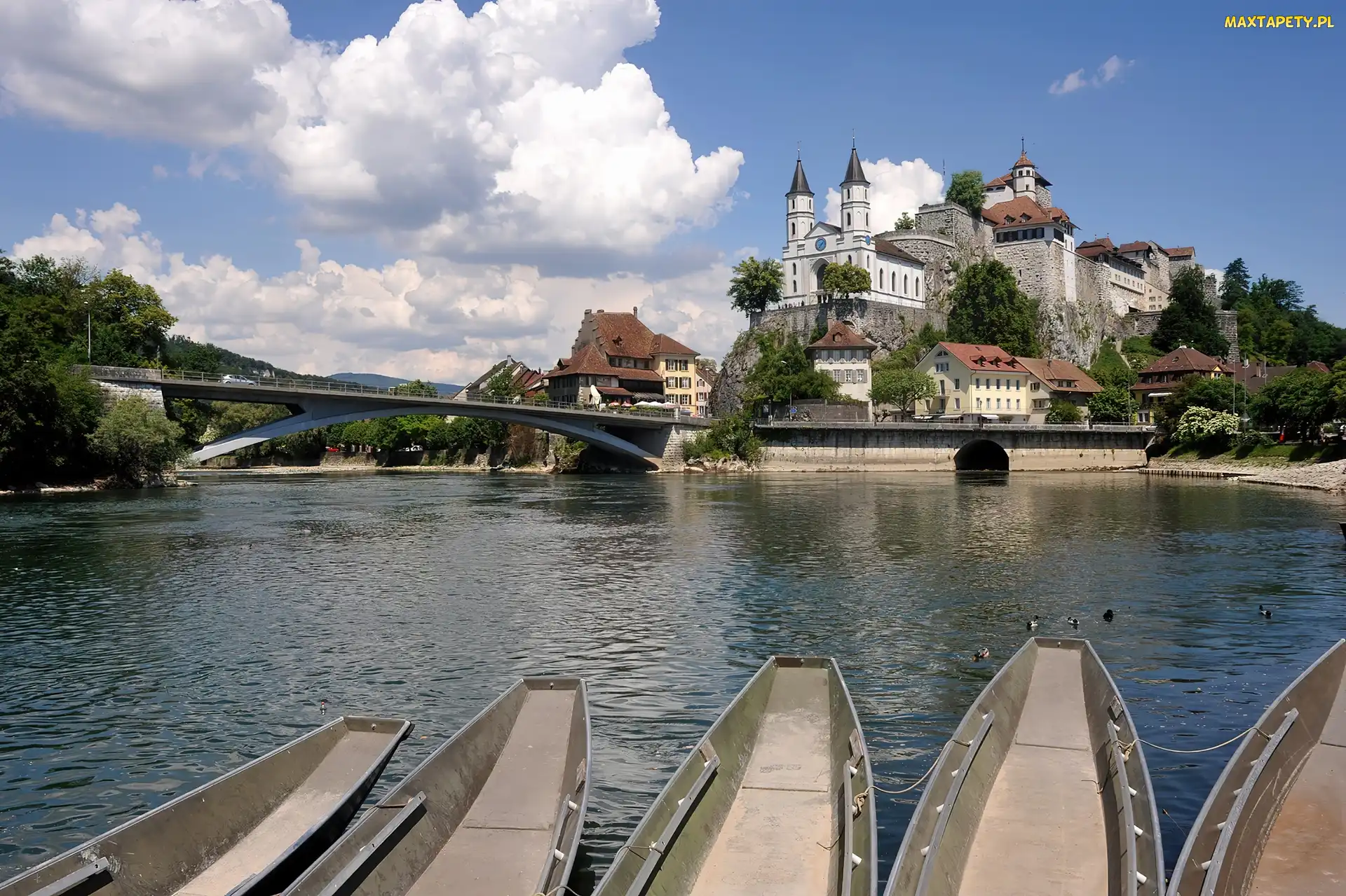 Rzeka, Most, Aarburg, Szwajcaria
