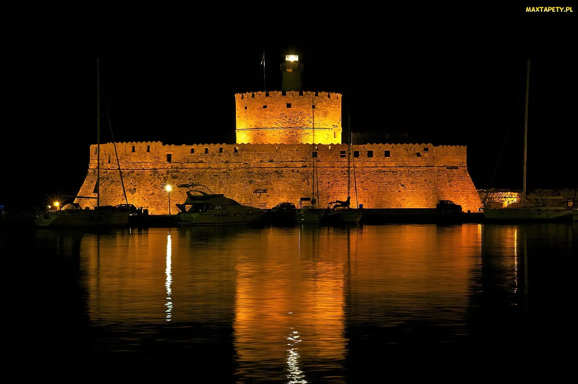Saint Nicolas, Noc, Woda, Rodos, Fort
