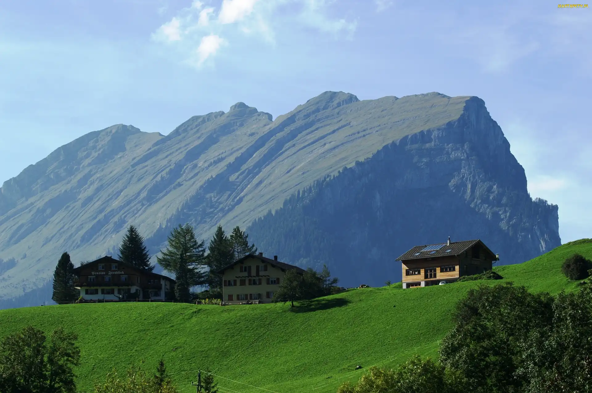 Domy, Łąka, Kanisfluh, Austria