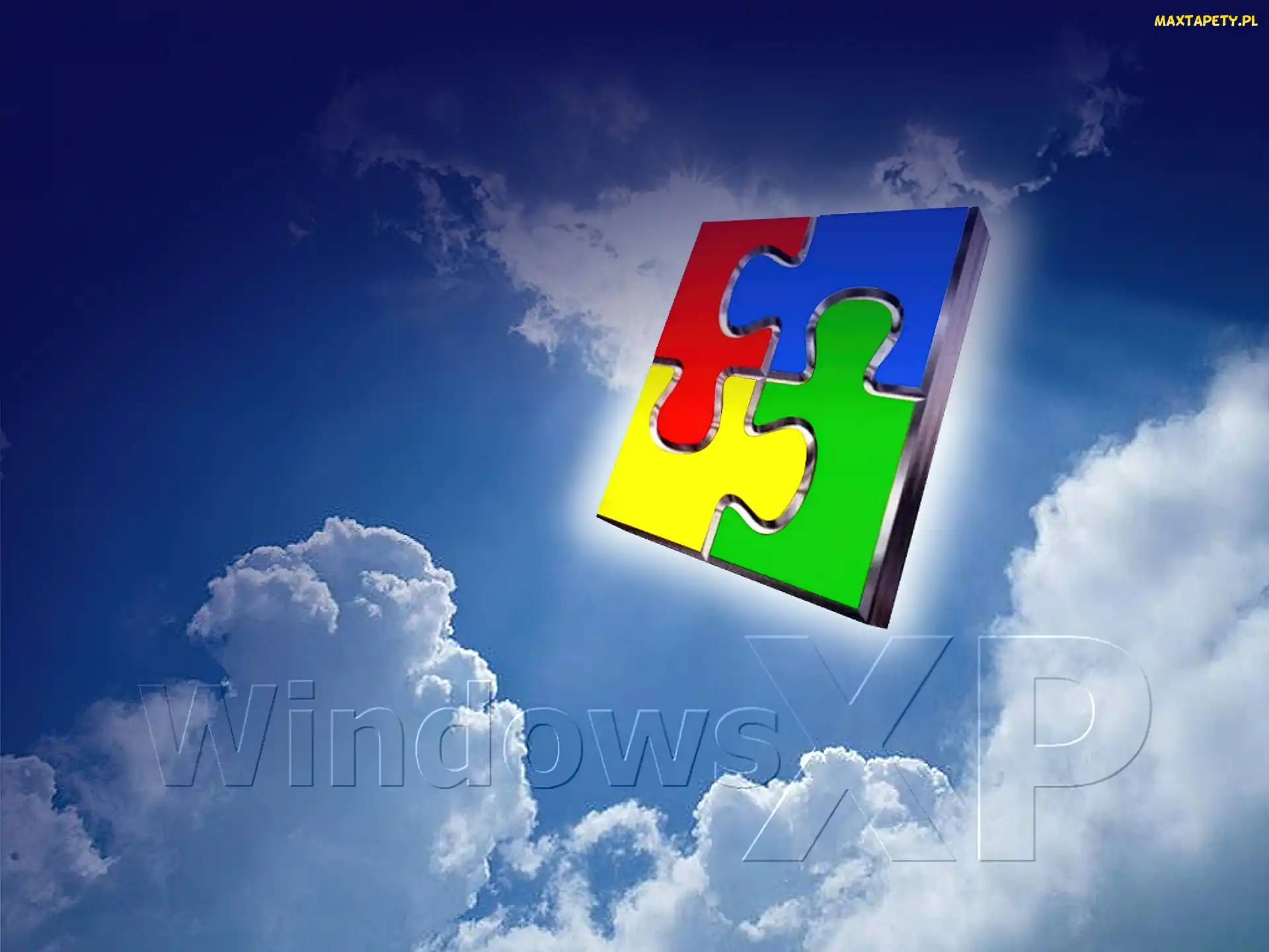 Chmury, Układanka, Operacyjny, System, Windows, Xp