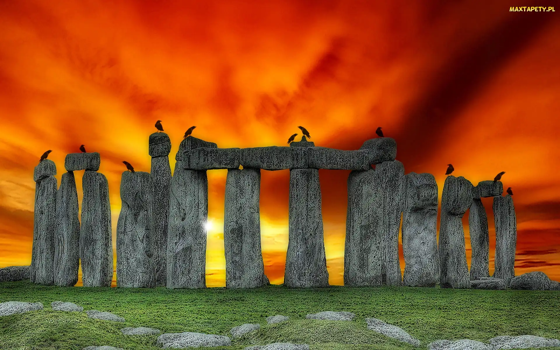 Słońca, Stonehenge, Zachód