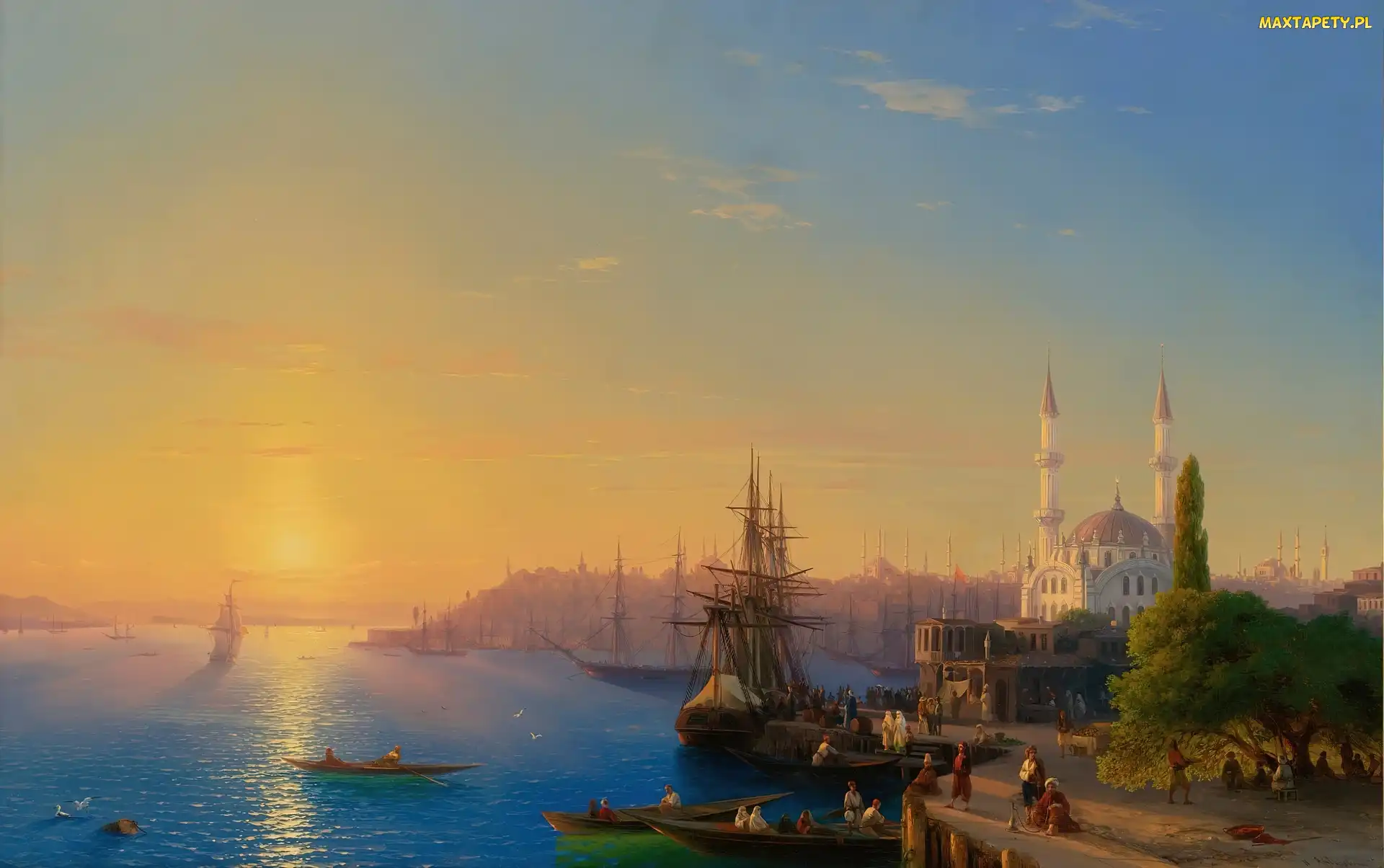 Port, Konstantynopol, Obraz, Iwan Ajwazowski