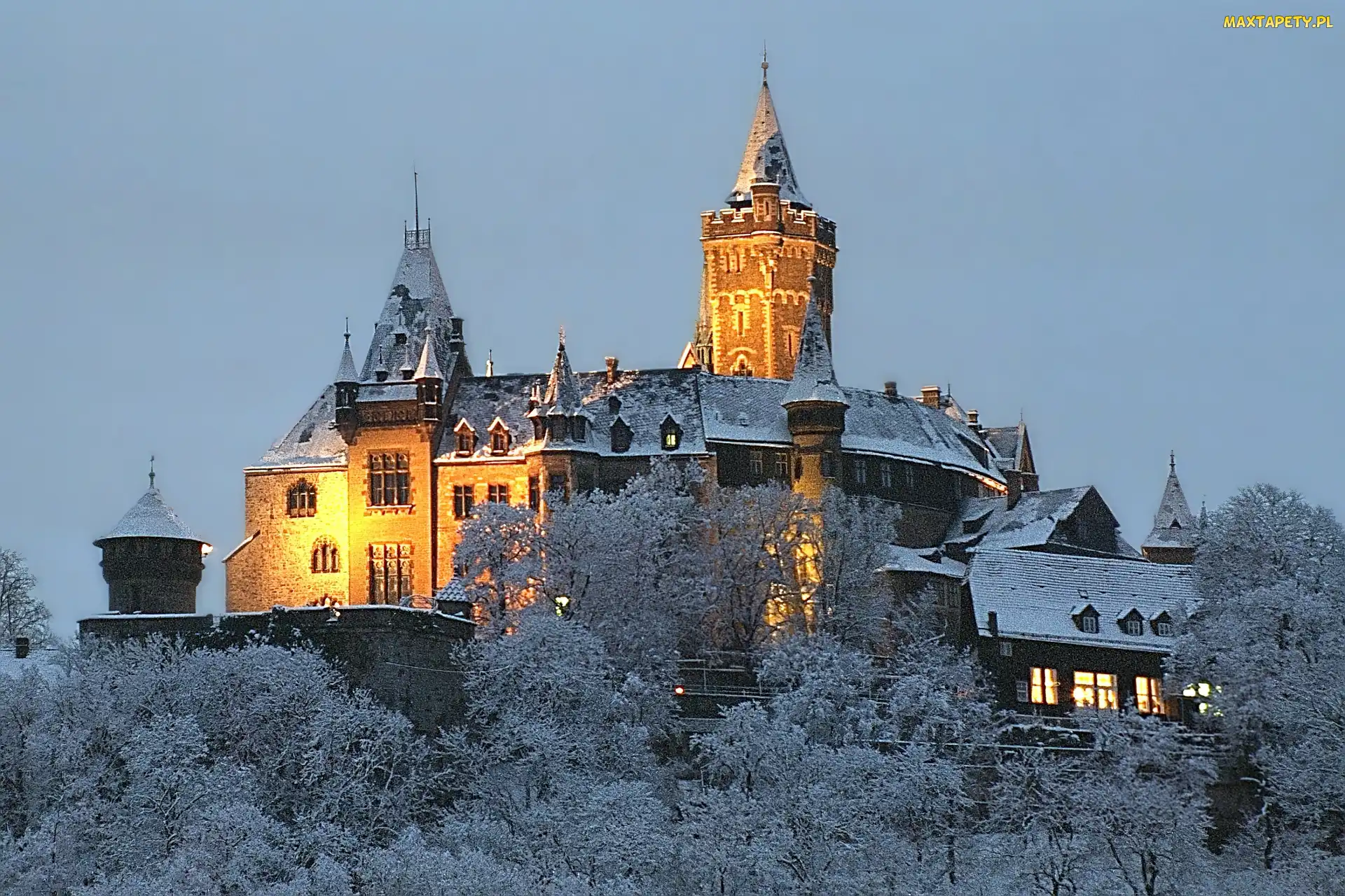 Zima, Niemcy, Zamek, Wernigerode