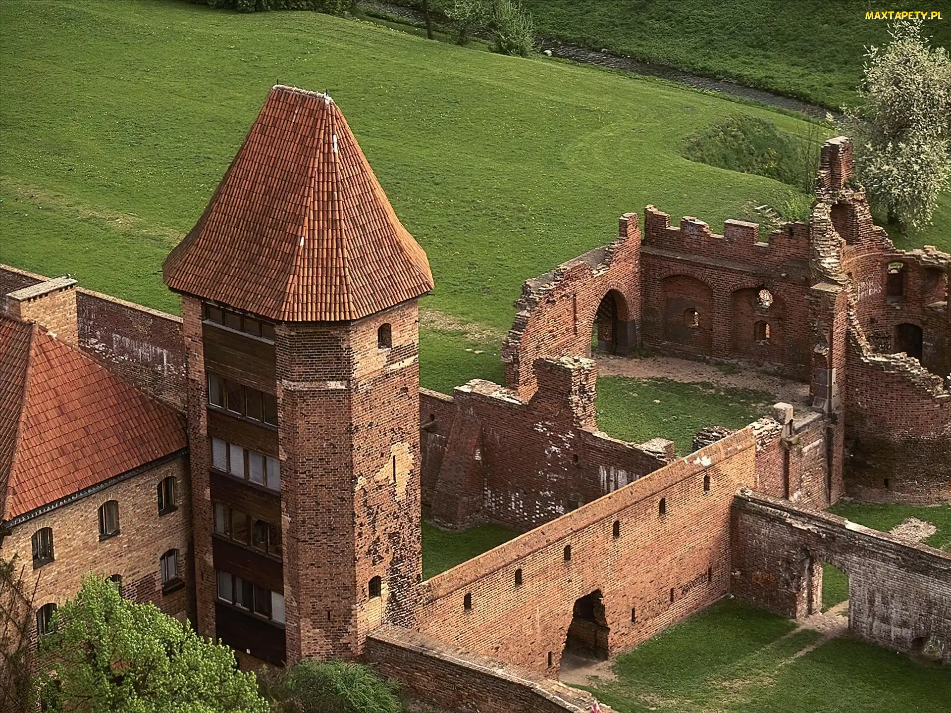 Zamku, Malbork, Ruiny