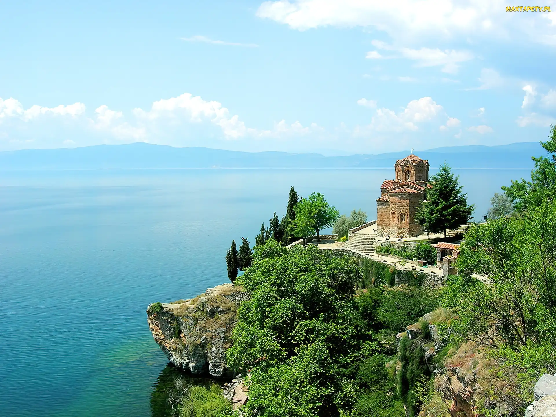 Albania, Jezioro, Kościół, Św.Jovan Kaneo