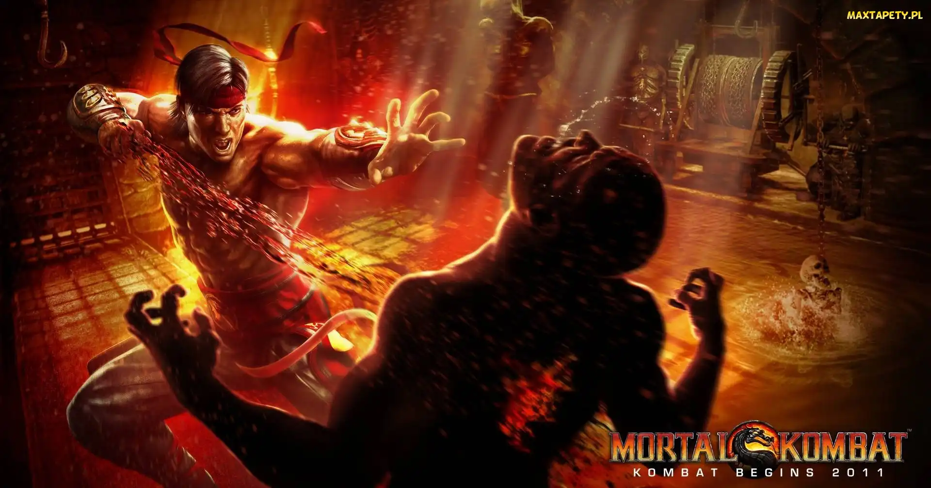 Mortal Kombat, Mężczyzna, Lawa, Liu Kang