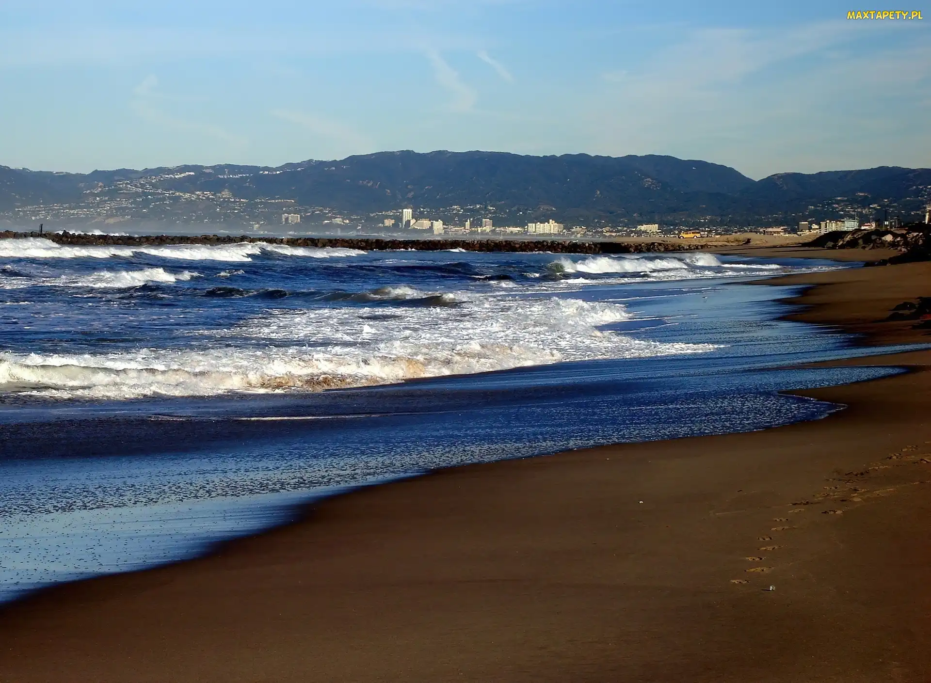 Plaża, Fale, Piasek, Morze