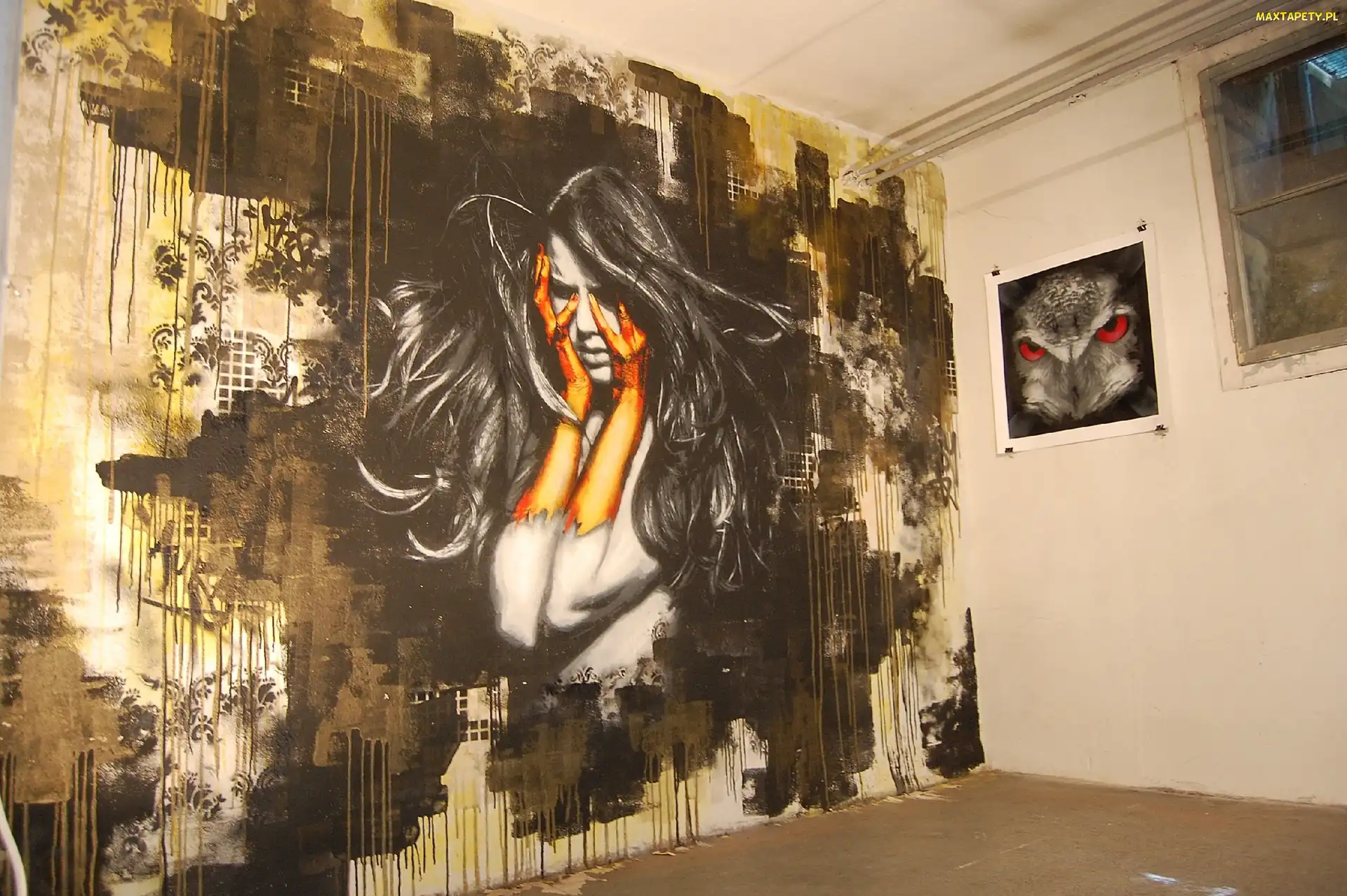 Street art, Mural, Kobieta