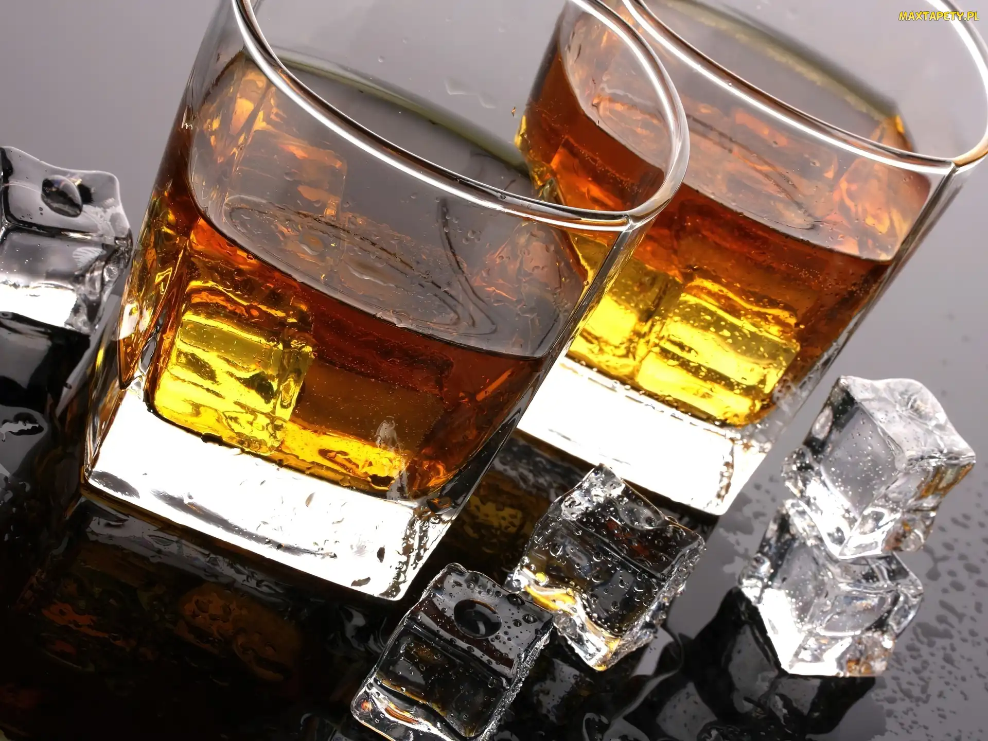 Szklaneczki, Lodu, Kostki, Whisky