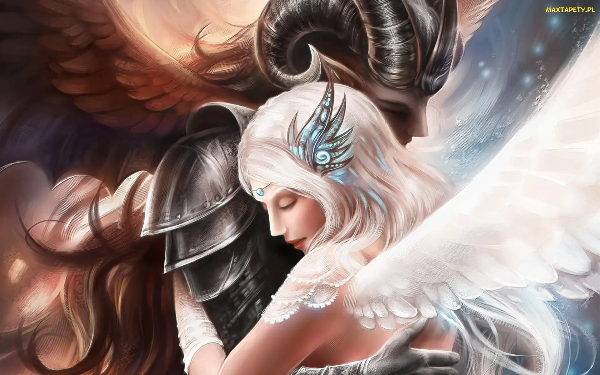 Demon, Anioł, Kobieta, Mężczyzna