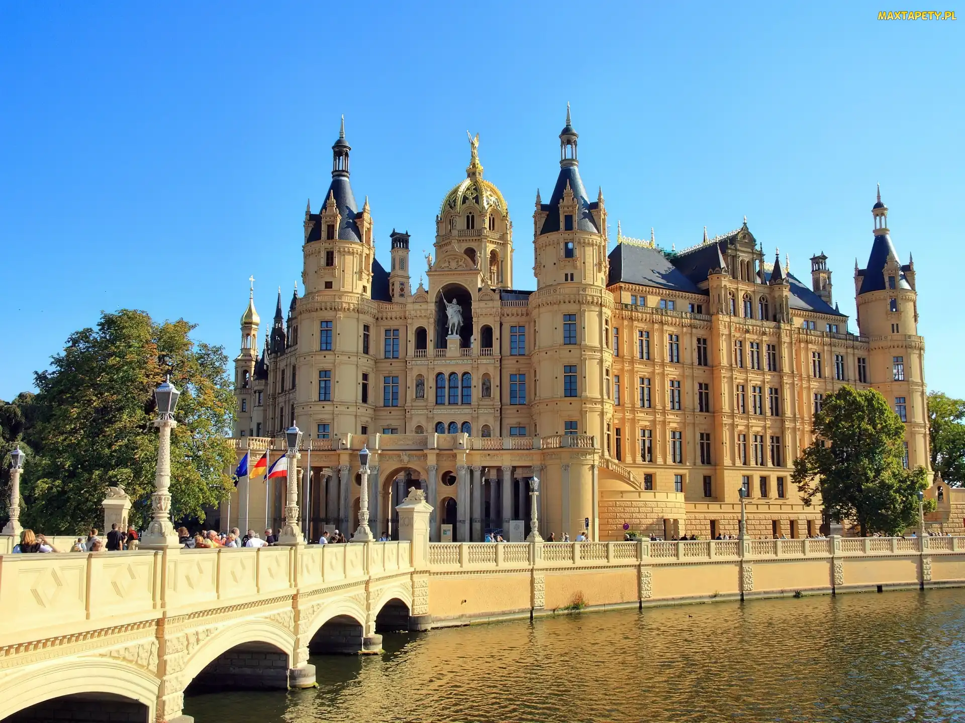 Niemcy, Schwerin, Most, Zamek