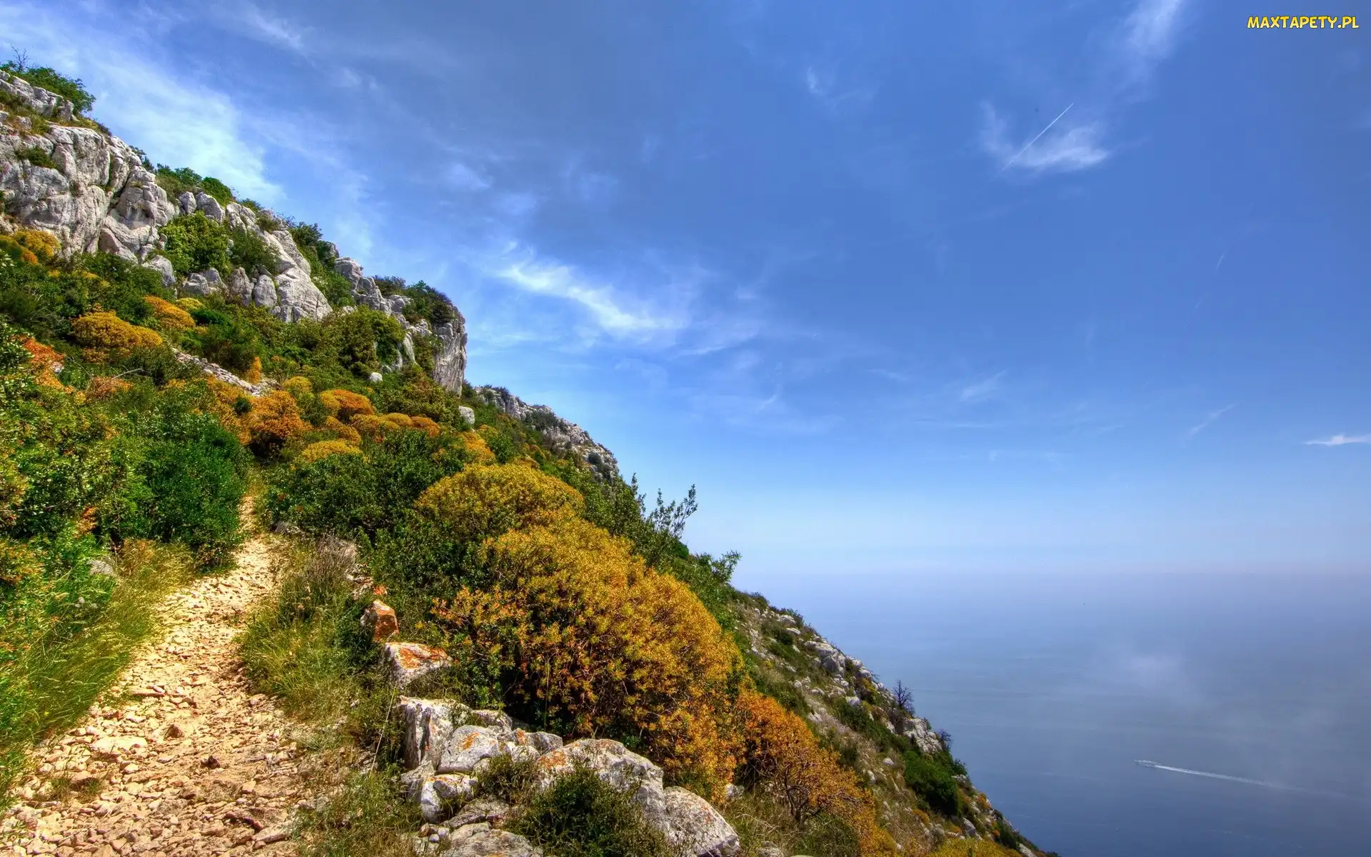 Ścieżka, Morze, Stok