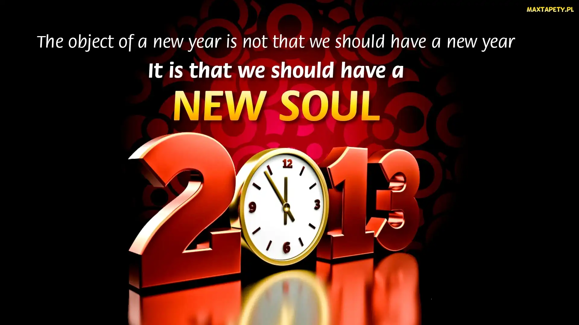2013, Zegar, Nowy Rok