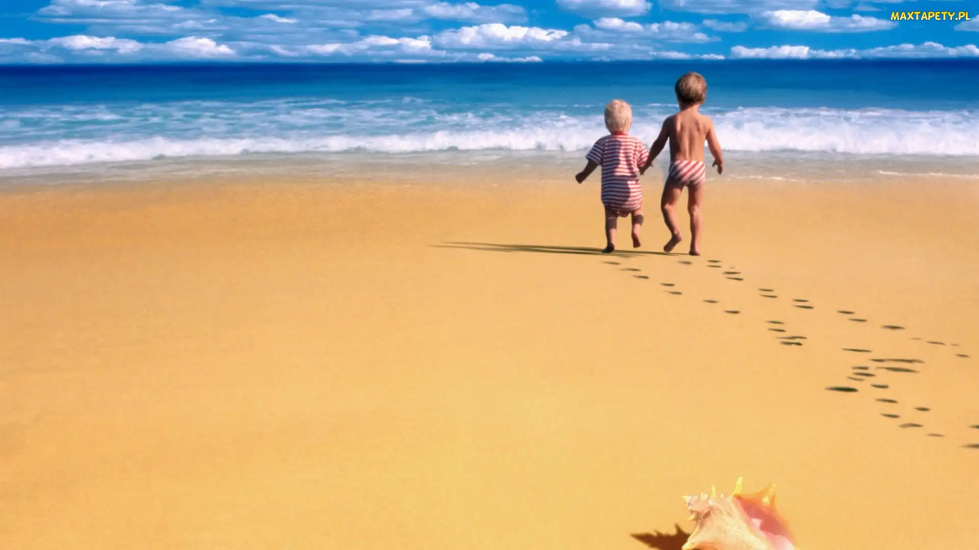 Plaża, Morze, Dzieci