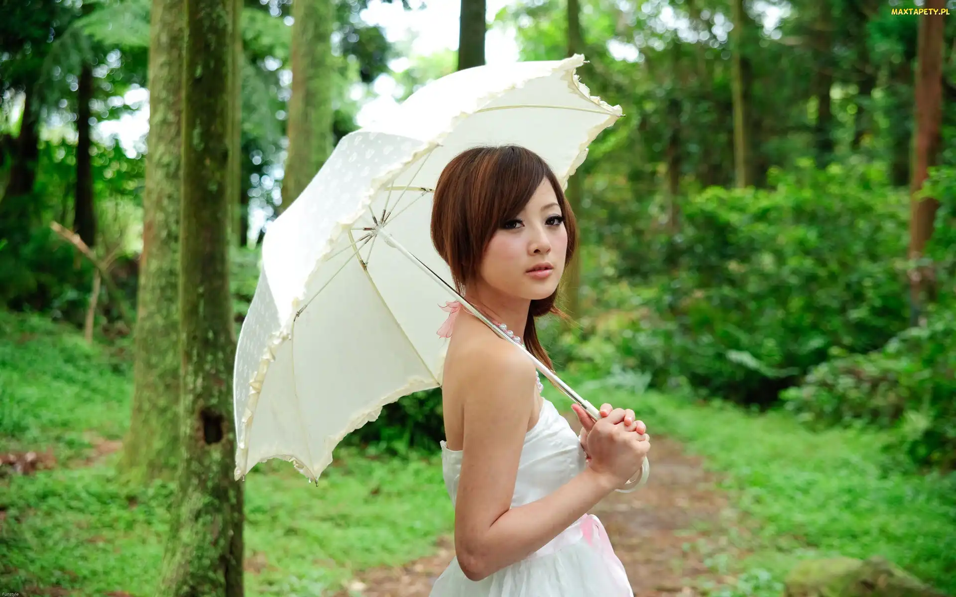 Parasol, Las, Kobieta
