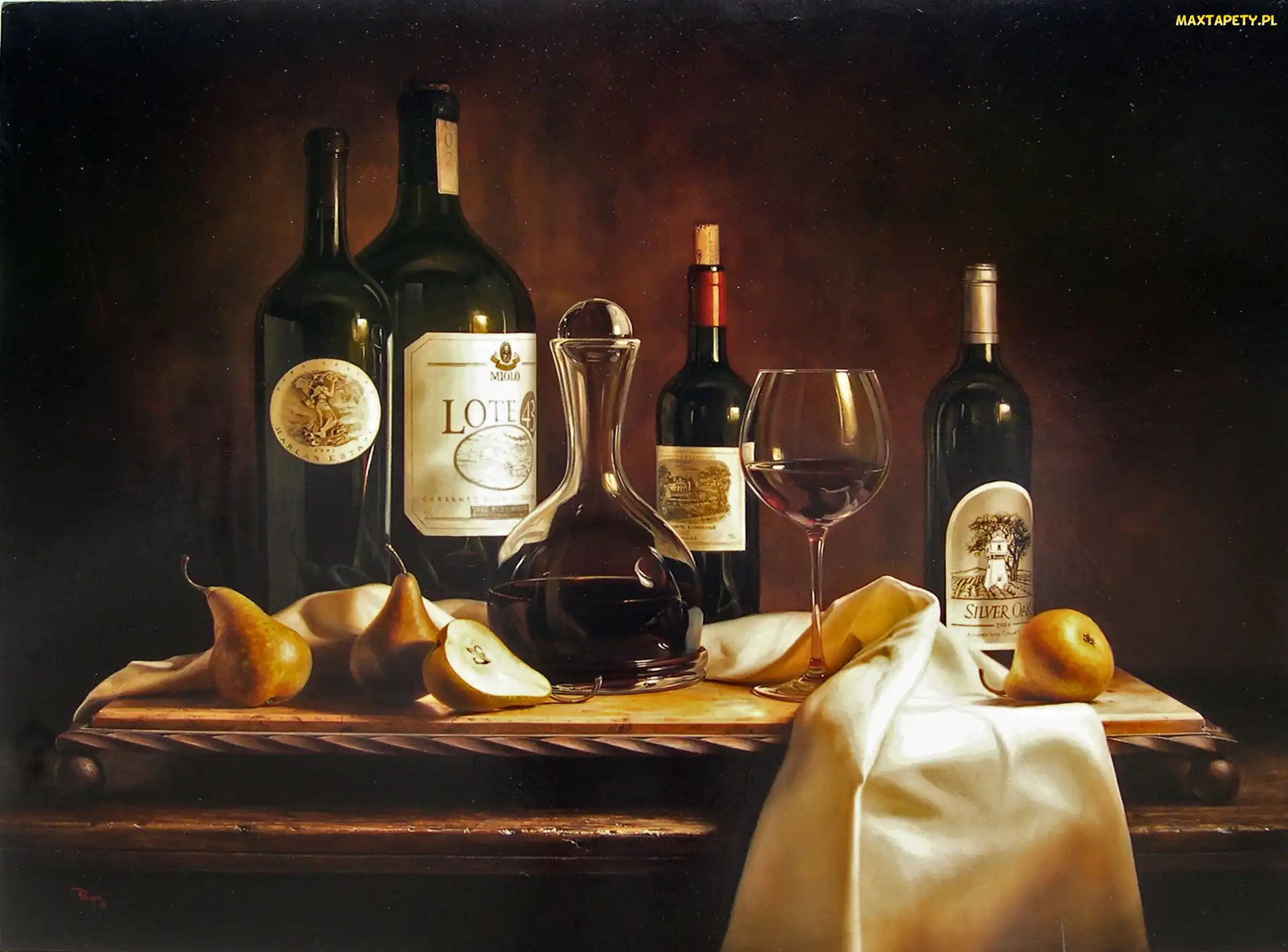 Wino, Gruszki, Butelki