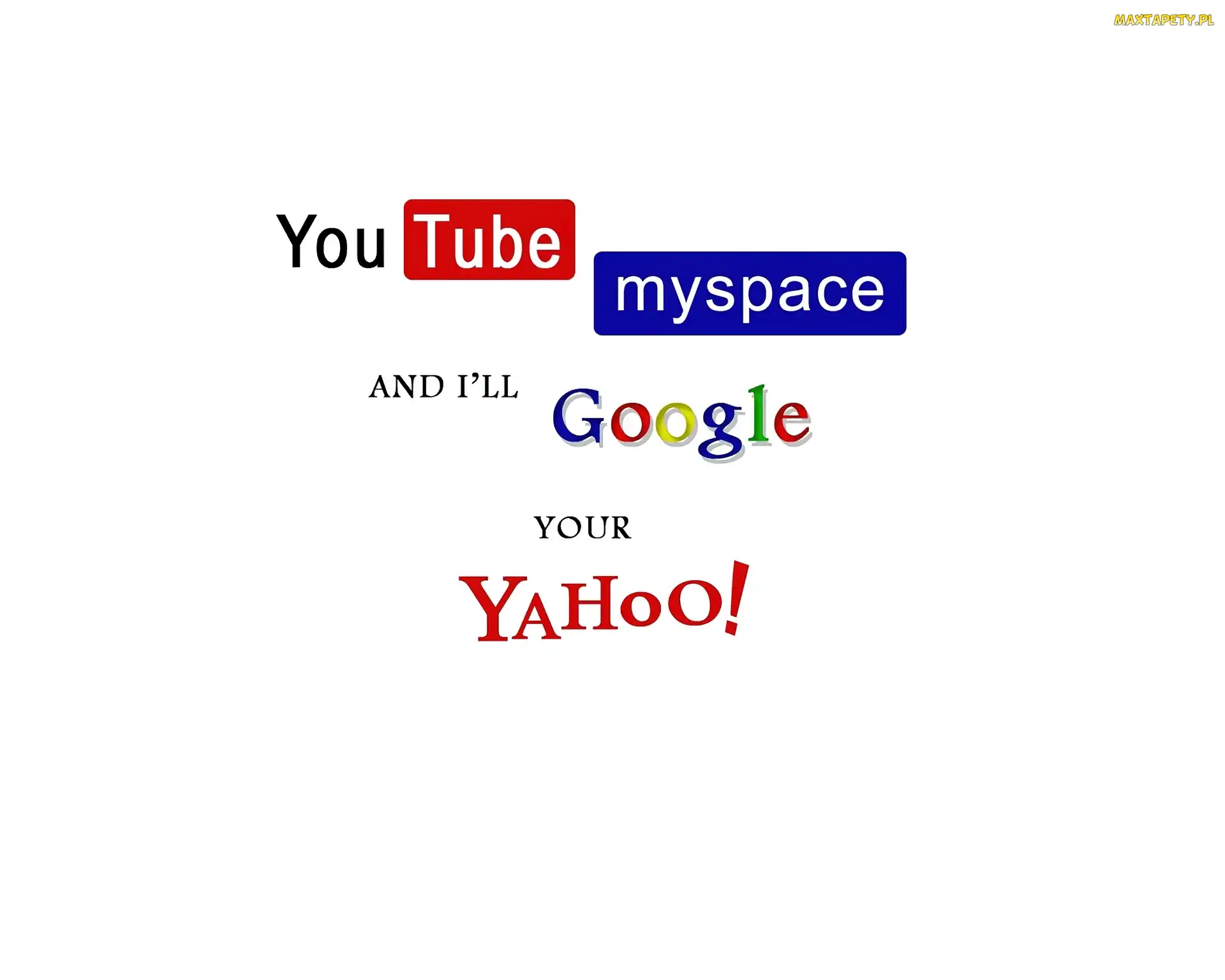 Myspace, Logo, Yahoo!, Google, YouTube