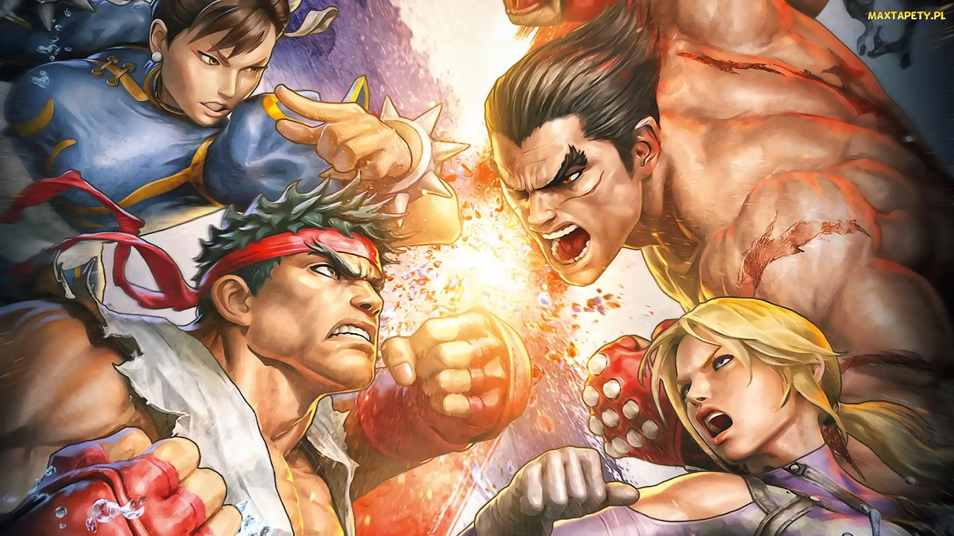 Kazuya Mishima, Nina Williams, Ryu, Chun-Li