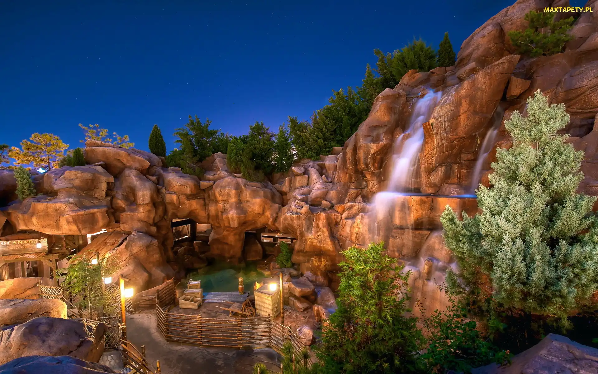 Kalifornia, Disneyland, Park, Skały