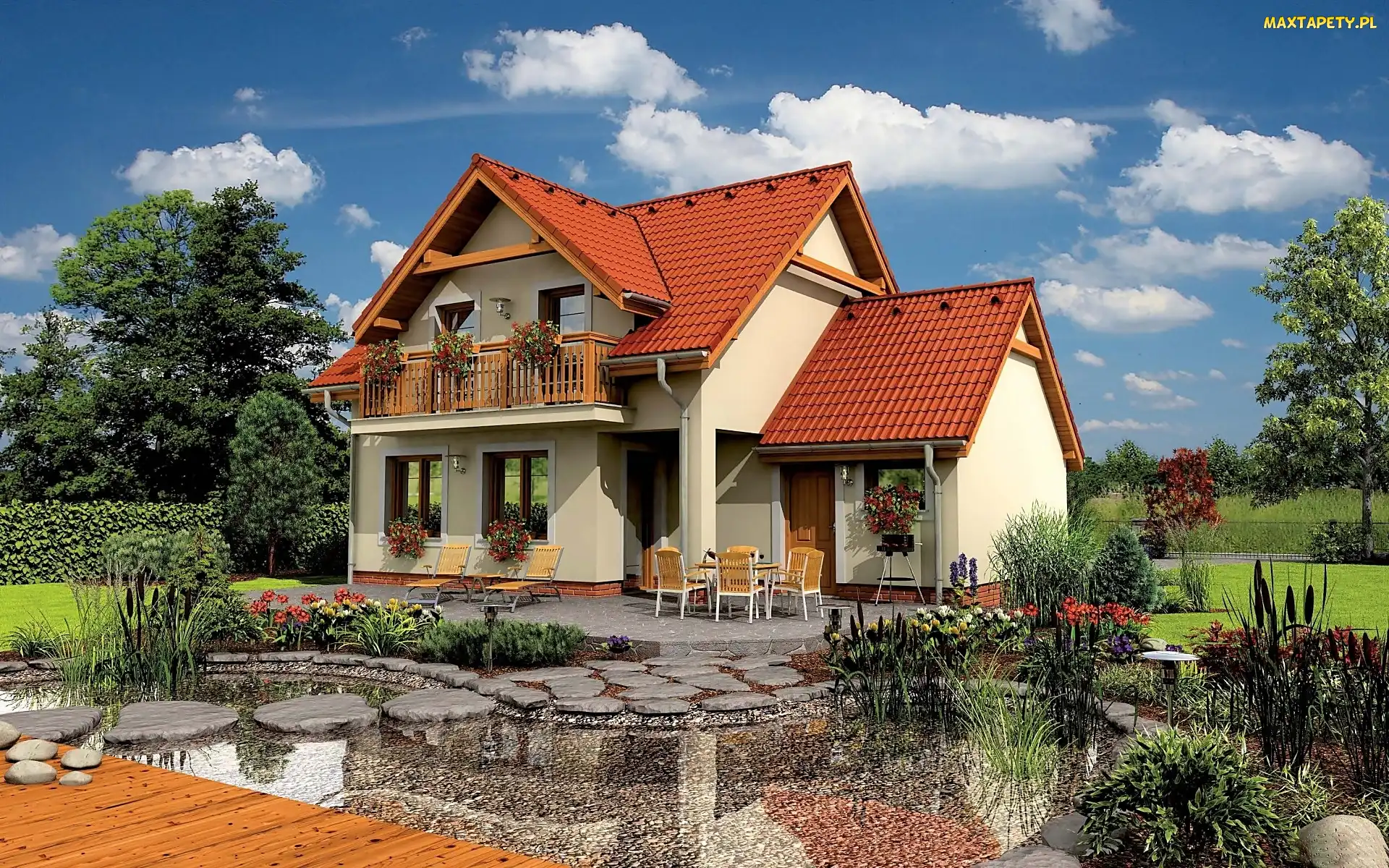 Domek, Lato, Wodne, Oczko, Mały