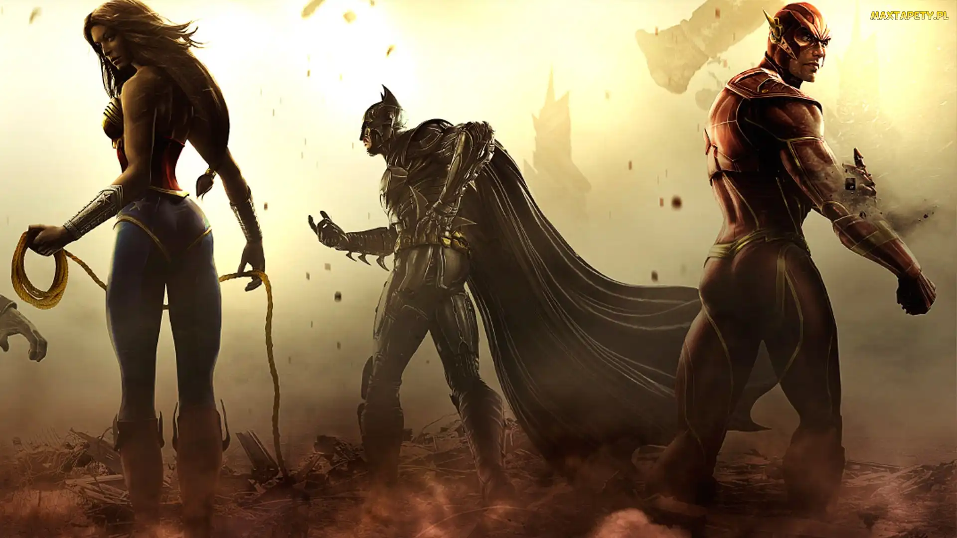 Injustice Gods Among Us, Flash, Batman, Wonder Woman