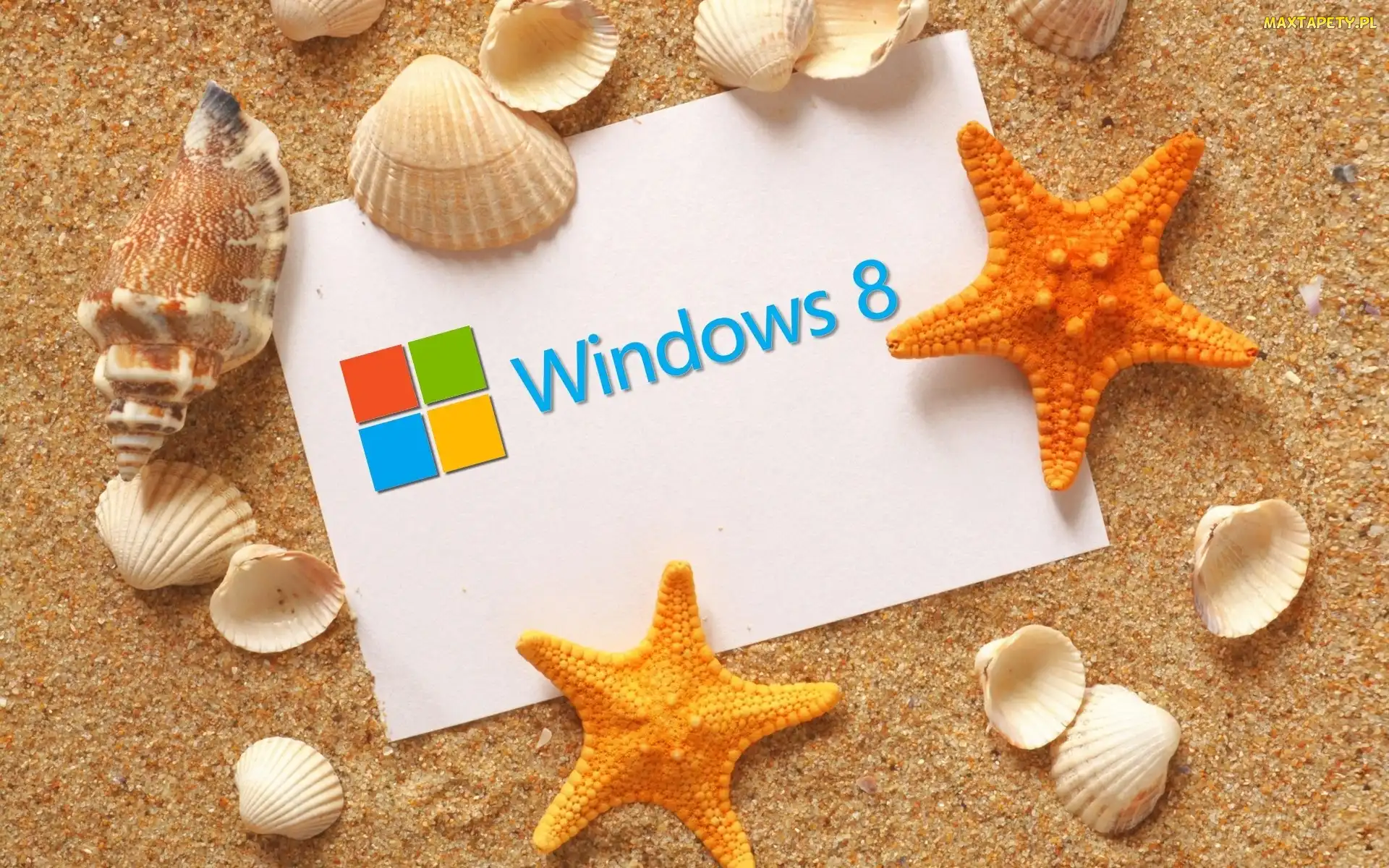 Windows 8, Muszelki, Piasek