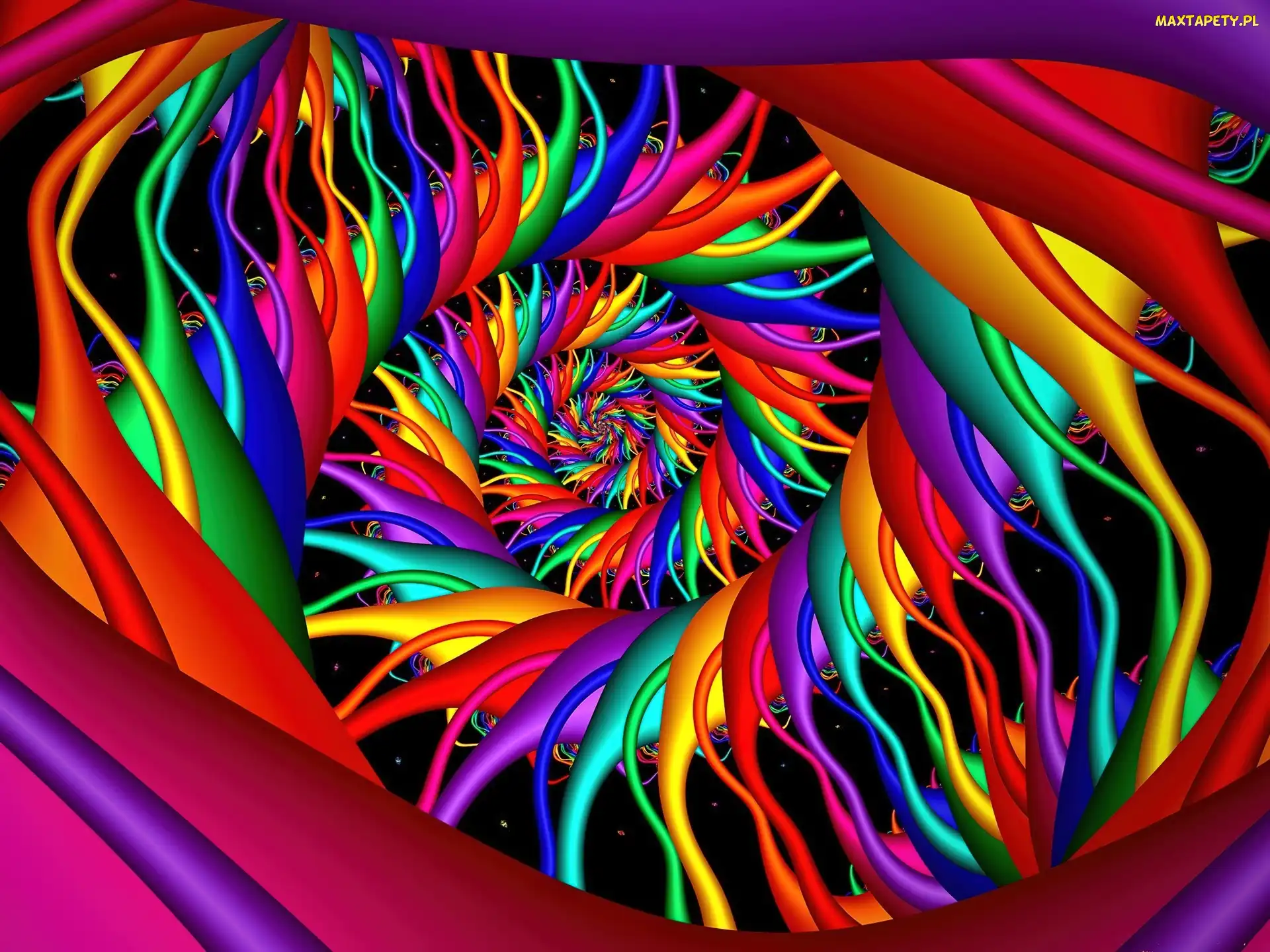 Spirala, Grafika, Tęczowa
