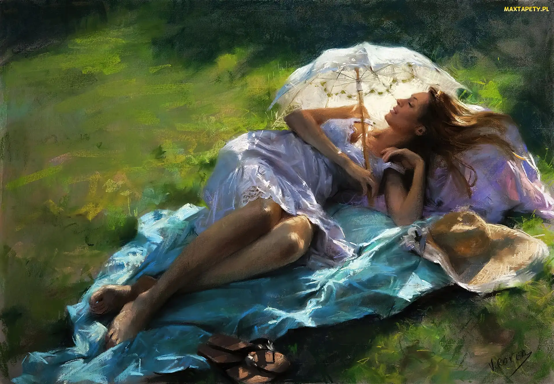 Obraz, Vicente Romero Redondo, Kobieta, Reprodukcja