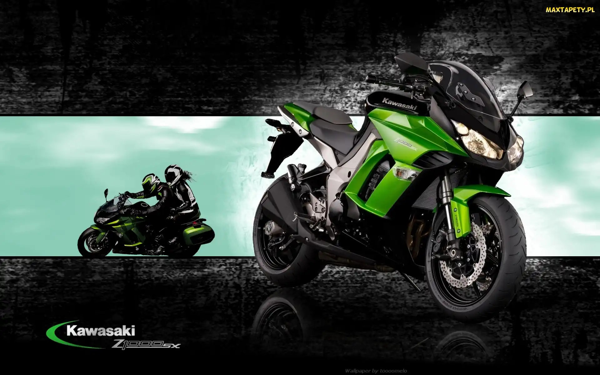 Motocykliści, Motocykl, Kawasaki Z 1000 SX, Zielony