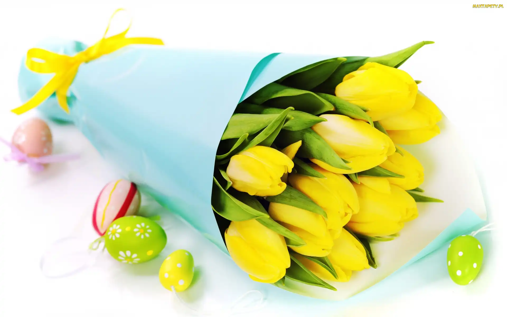 Wielkanoc, Tulipany, Jajka