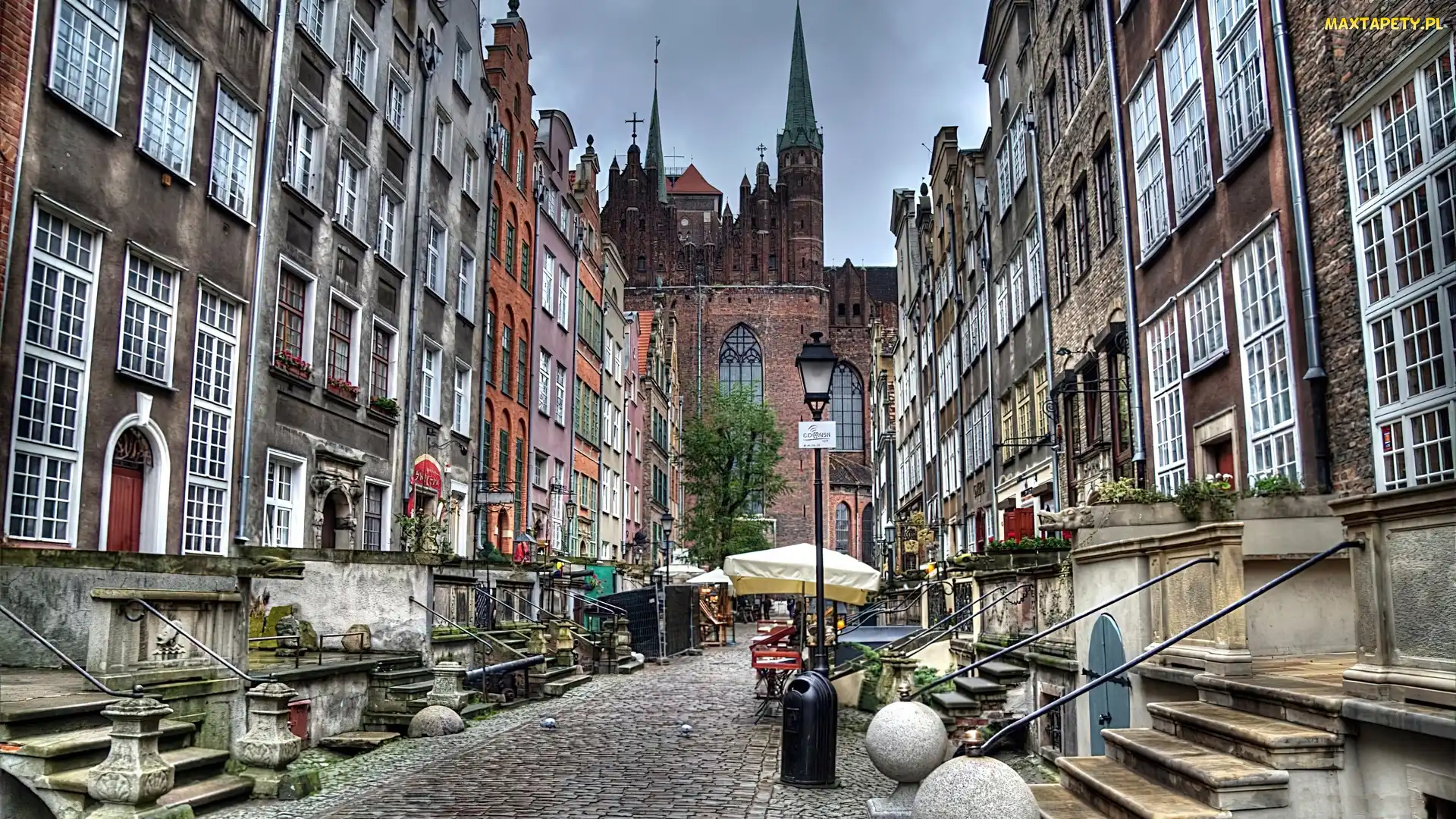 Ulica, Polska, Miasto, Gdańsk, Kamienice