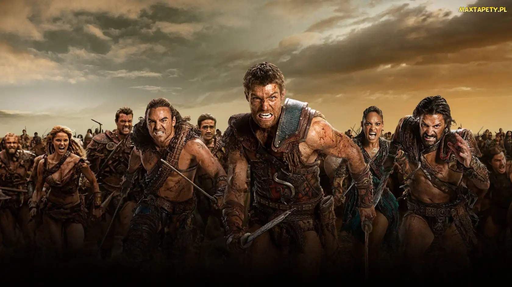 Liam McIntyre, Dustin Clare, Spartakus, Wojna potępionych
