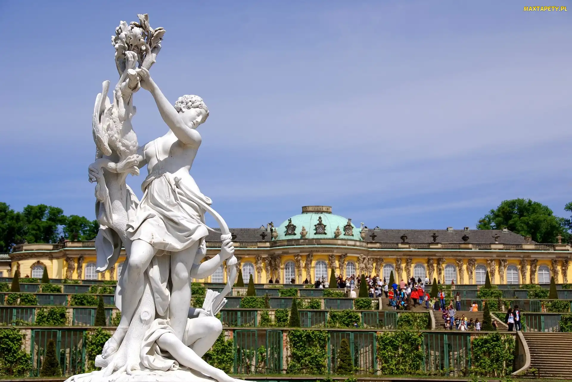 Poczdam, Sonssouci, Rzeźba, Pałac