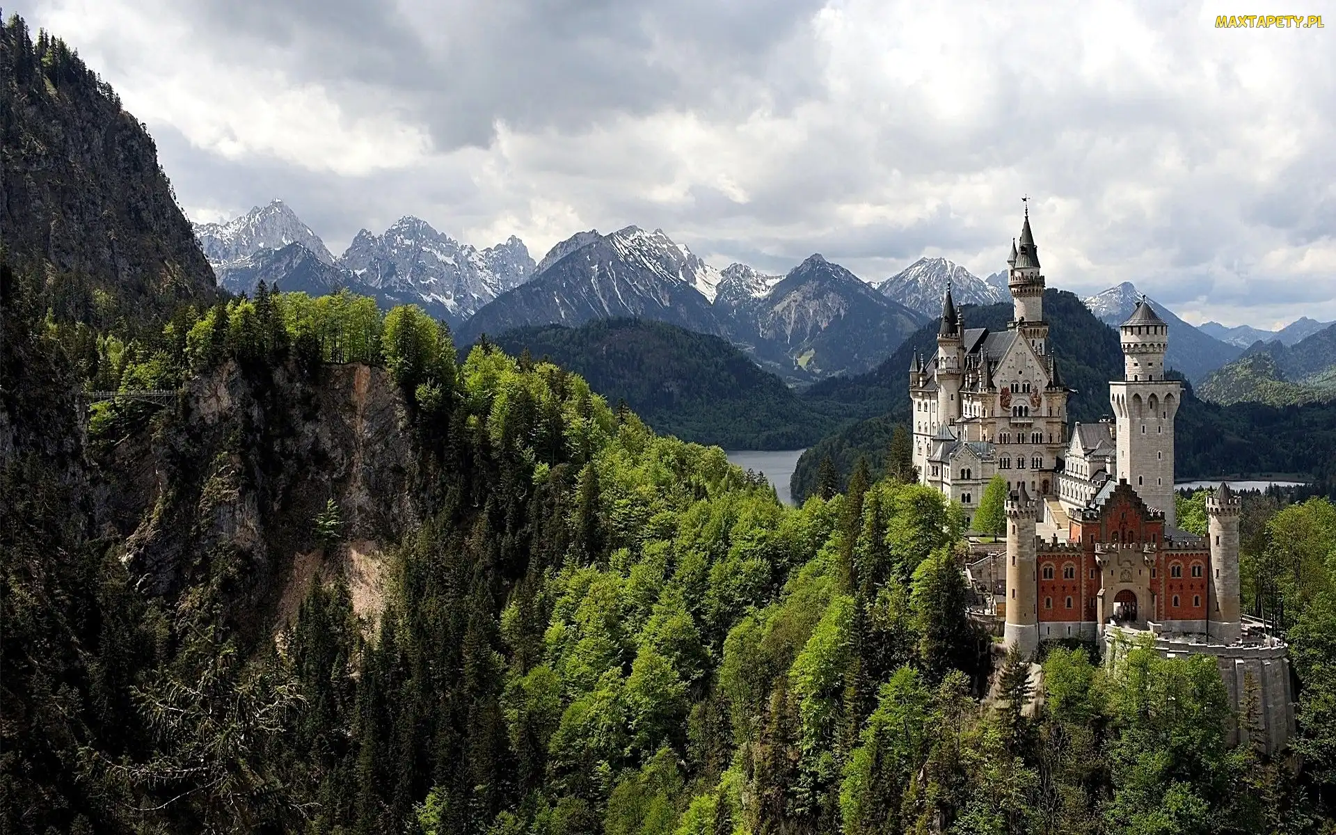 Lasy, Góry, Zamek, Neuschwanstein