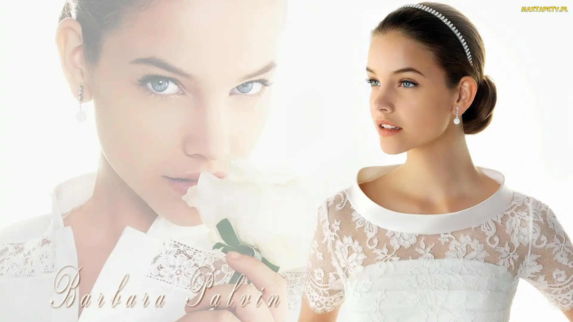 Barbara Palvin, Napis, Strój, Biały