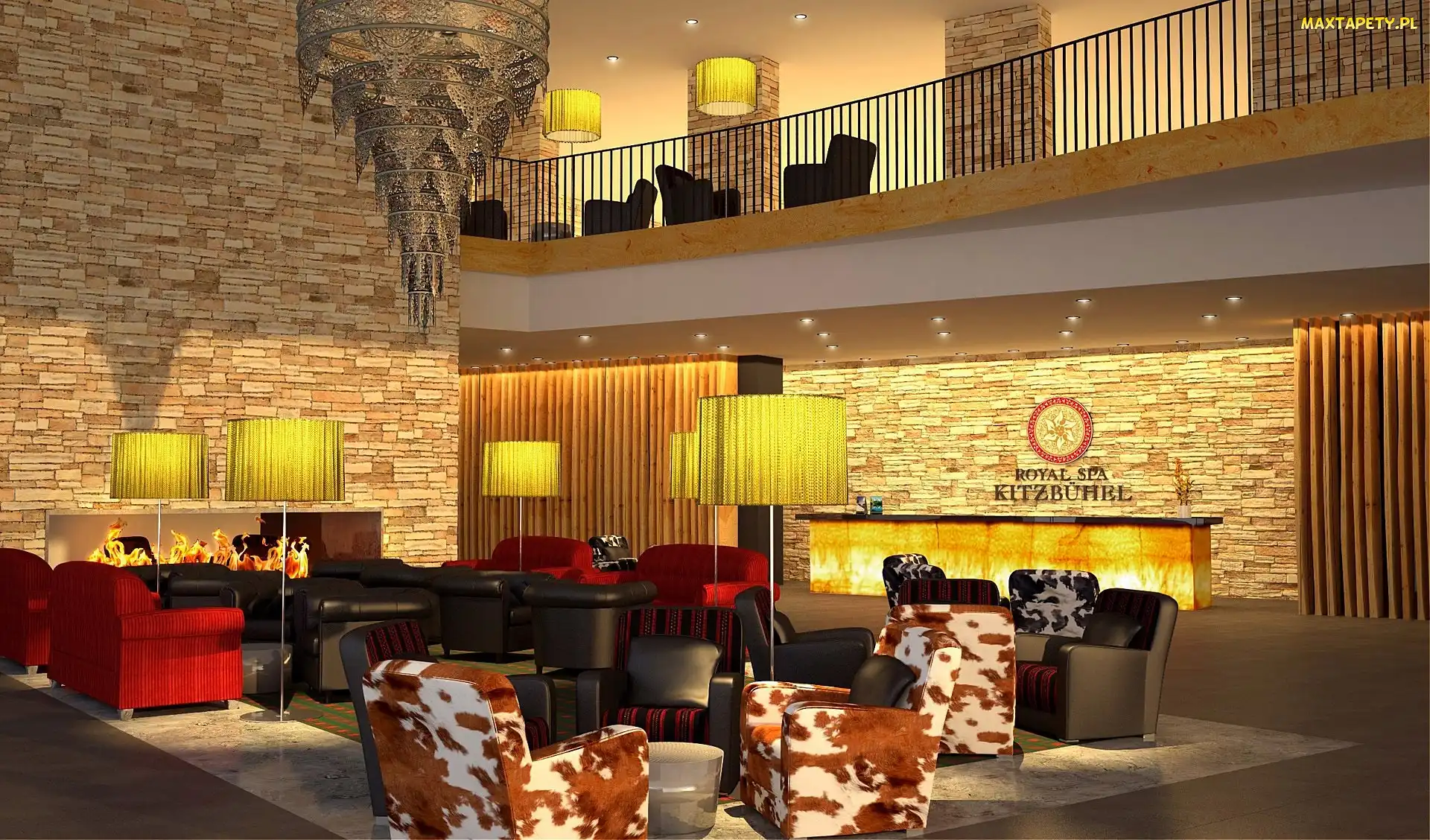 Galeria, Oświetlenie, Hotelowy, Hall