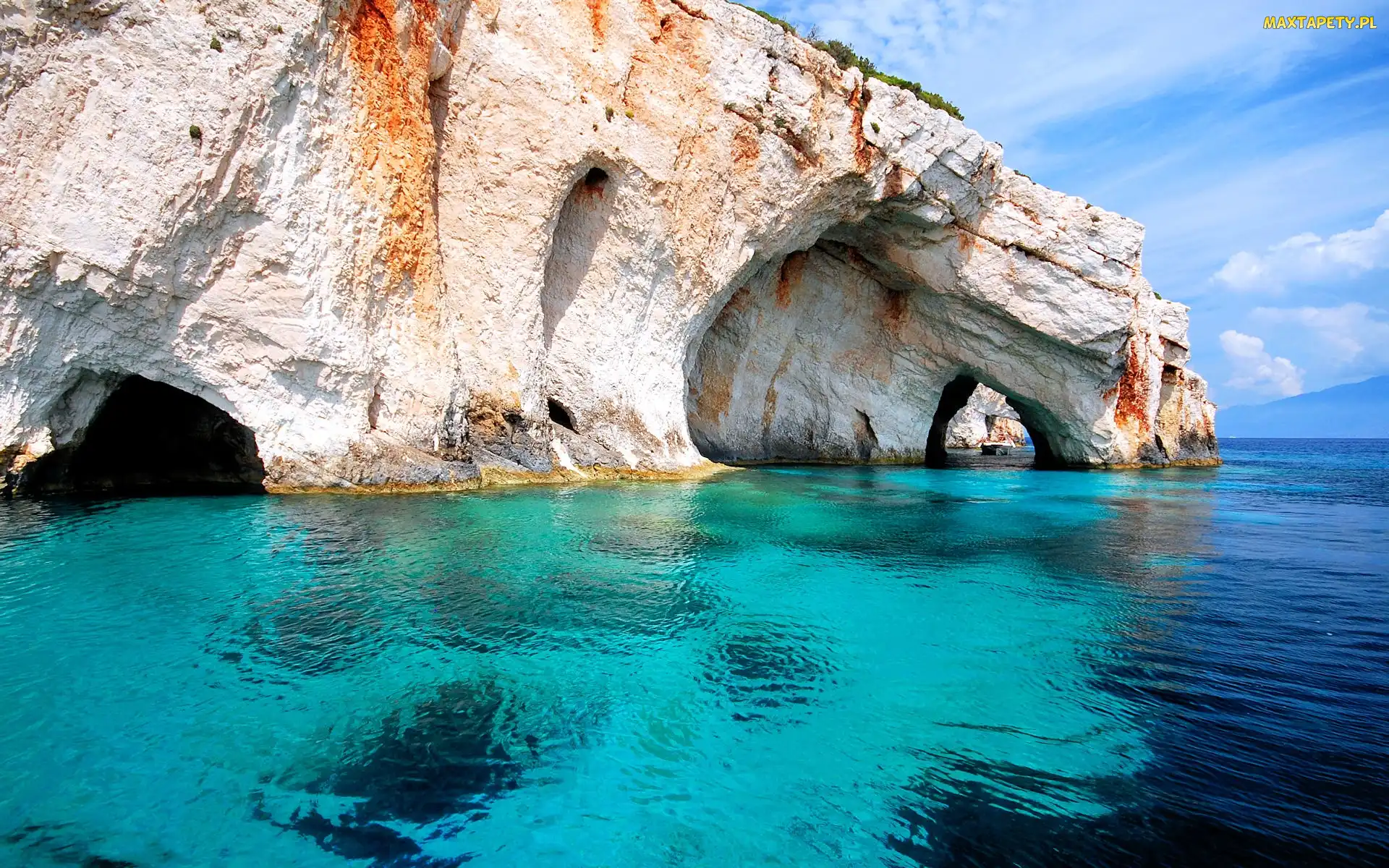 Zakynthos, Morze, Błękitne Jaskinie, Skinari, Grecja